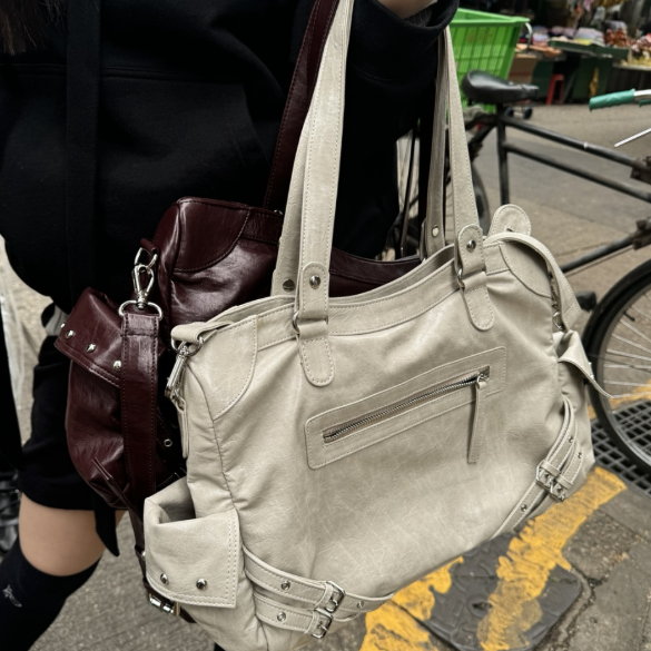 [DEINET] STUD POCKET BIG BAG (5種)