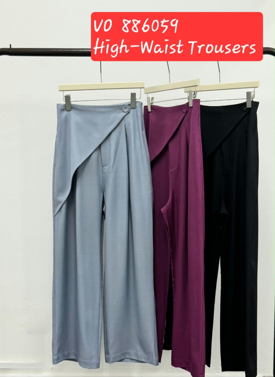 VIL-LP886059 FLIP HIGH WAIST PANT