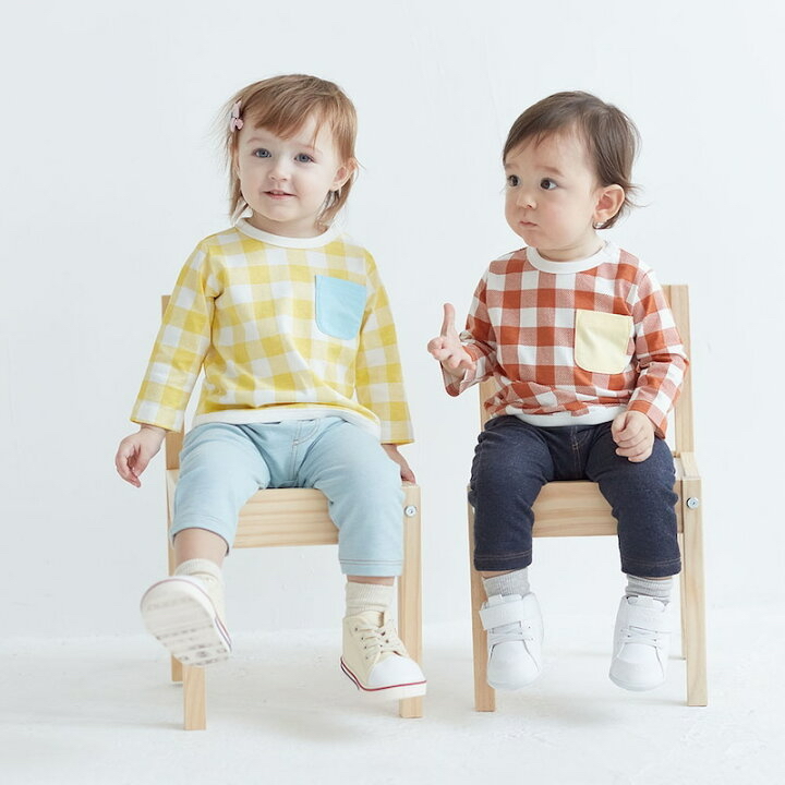 🇯🇵預訂 日本直送🇯🇵四色撞色口袋格紋長袖上衣