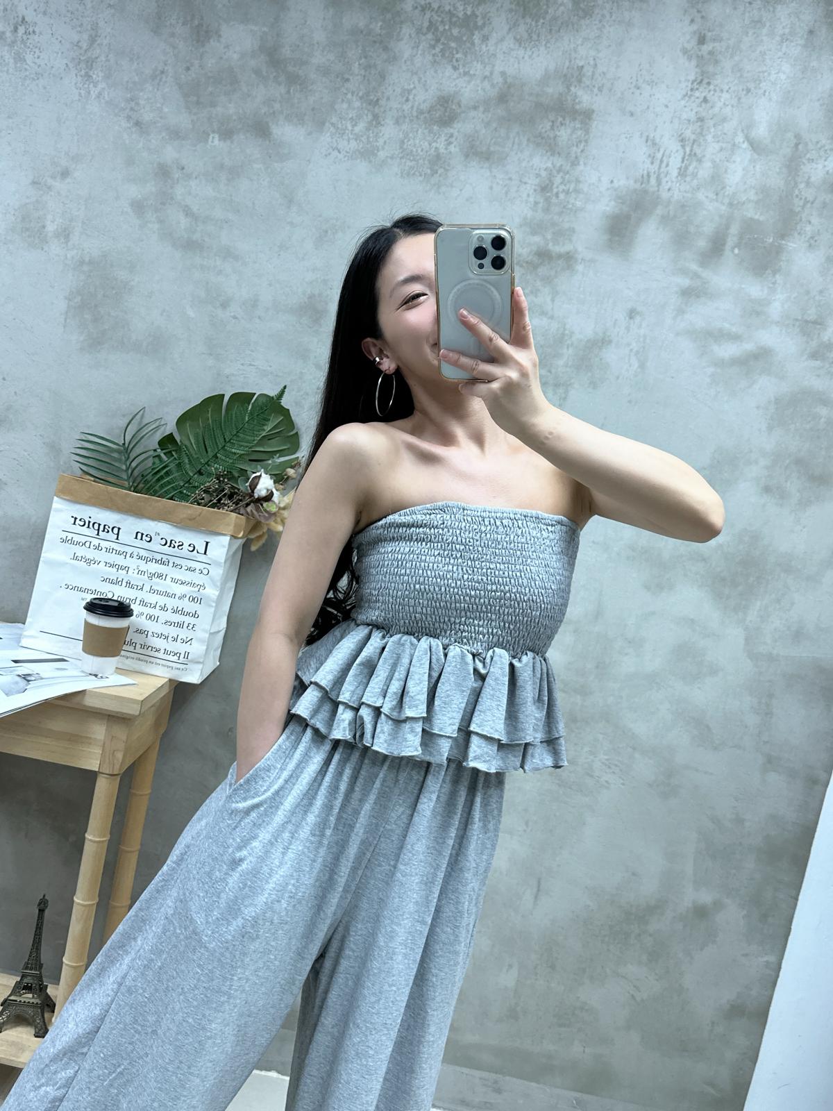 L30 ruffle top+ 休閑褲