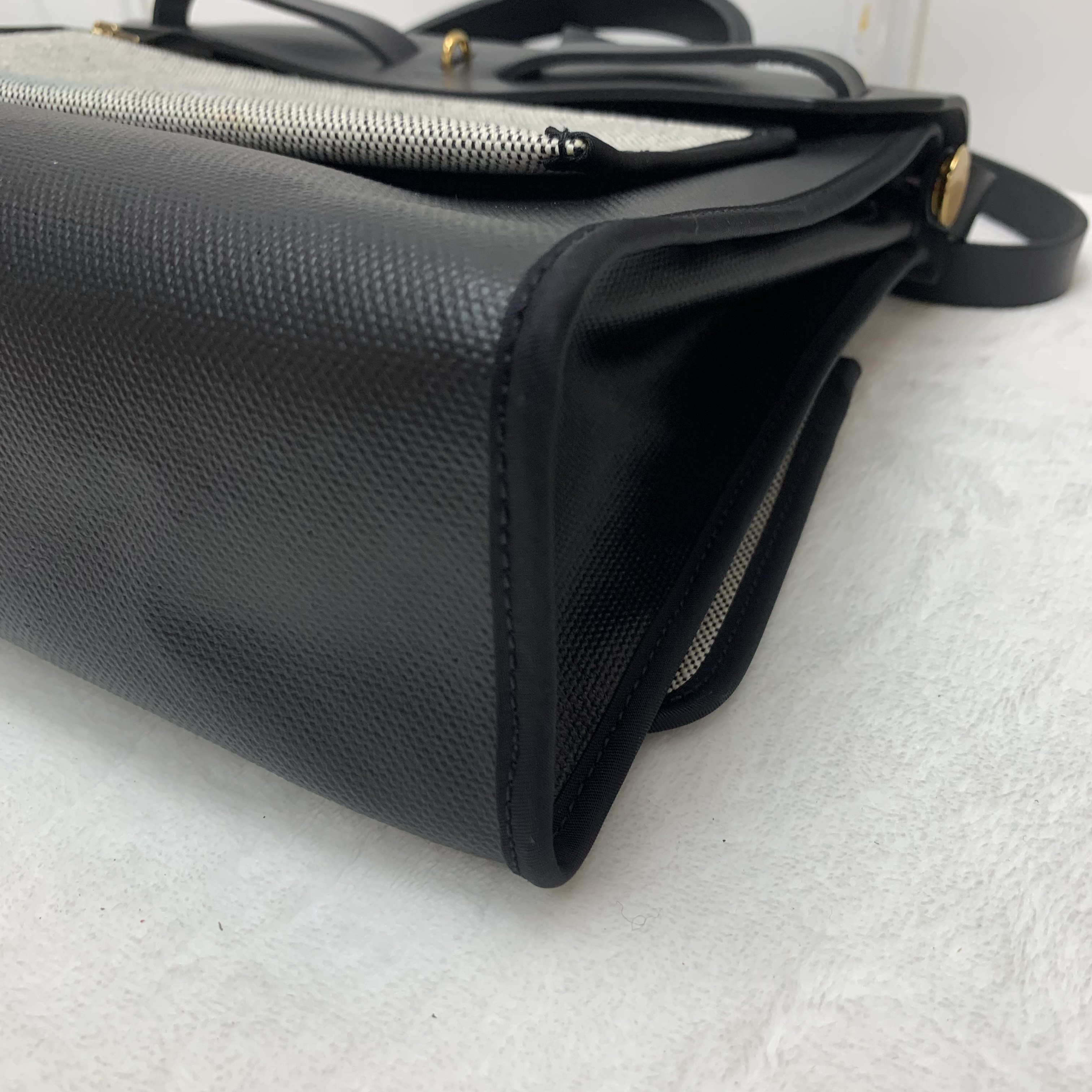 Hermes Herbag31 黑色拼防水布🖤🔍