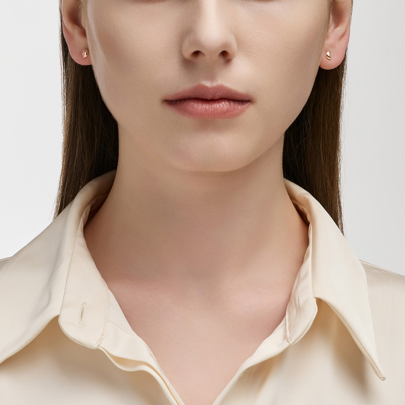 DIDIER DUBOT Miss Doux 14K玫瑰金耳環 (JDRERYS01XX)