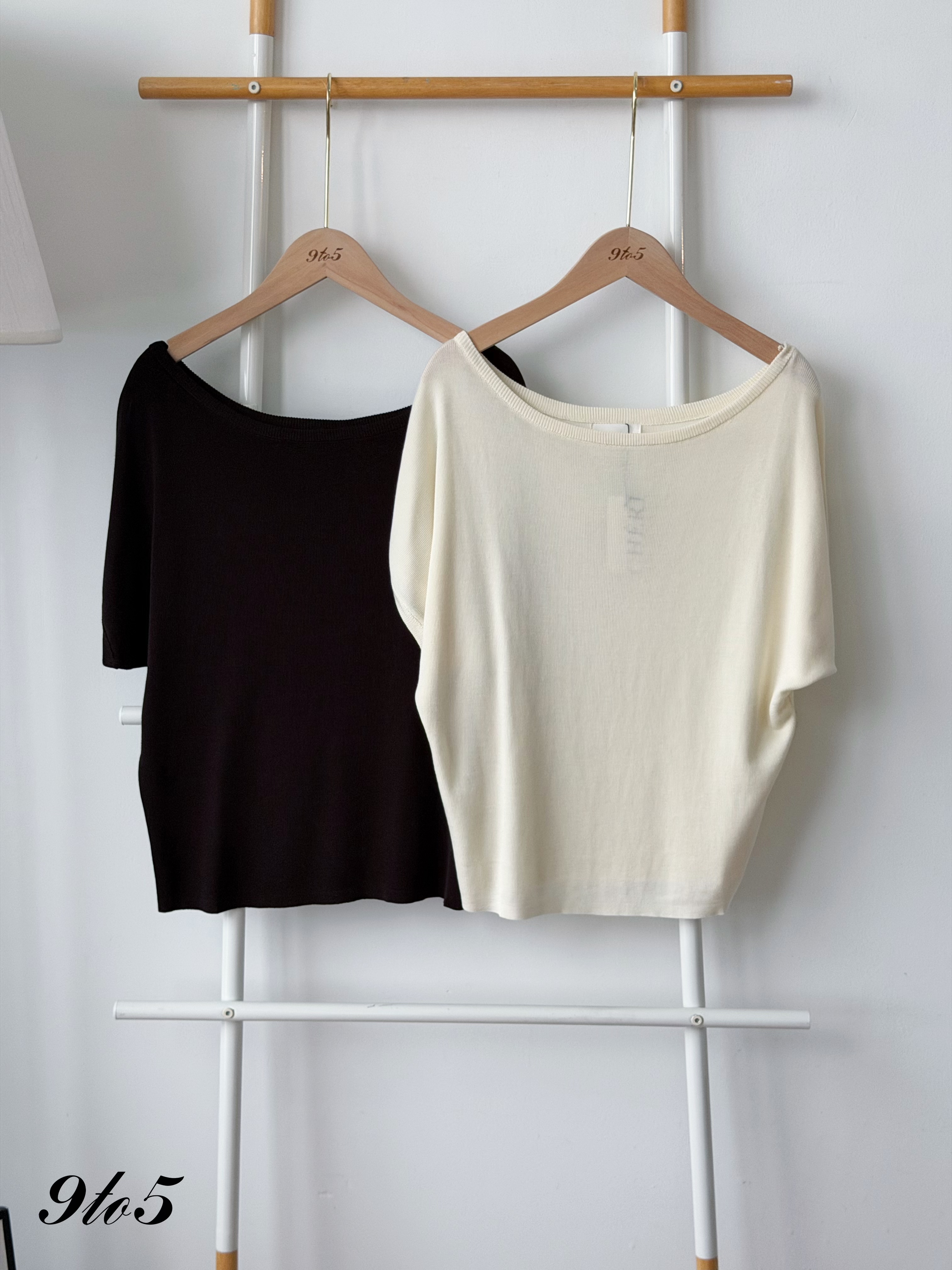 T4505 Boat Neck Knit Top - 3 Colors 