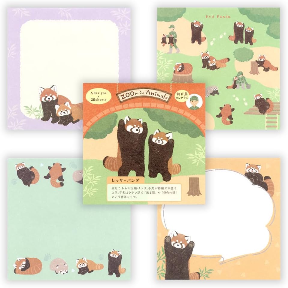 現貨｜ZOOm in Animals 小熊貓 日本製 便條紙 Memo Notepad (5424415)
