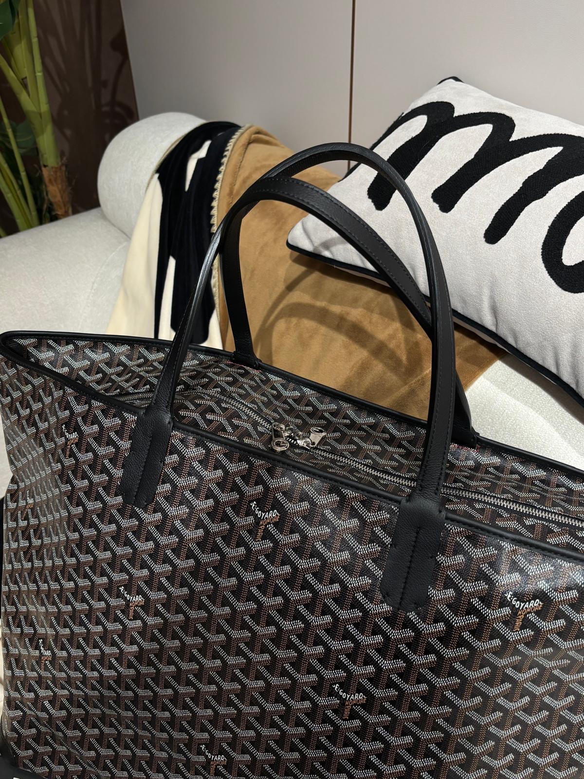 Goyard Artois GM Tote Bag noir 100%Authentic ,98%new ✅專門店收據✅塵袋