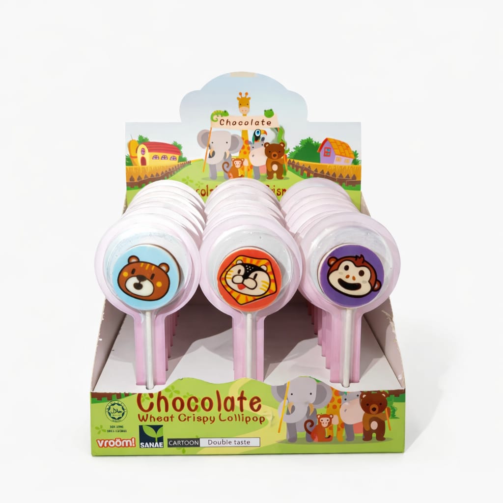 Vroom White Chocolate Lollipop