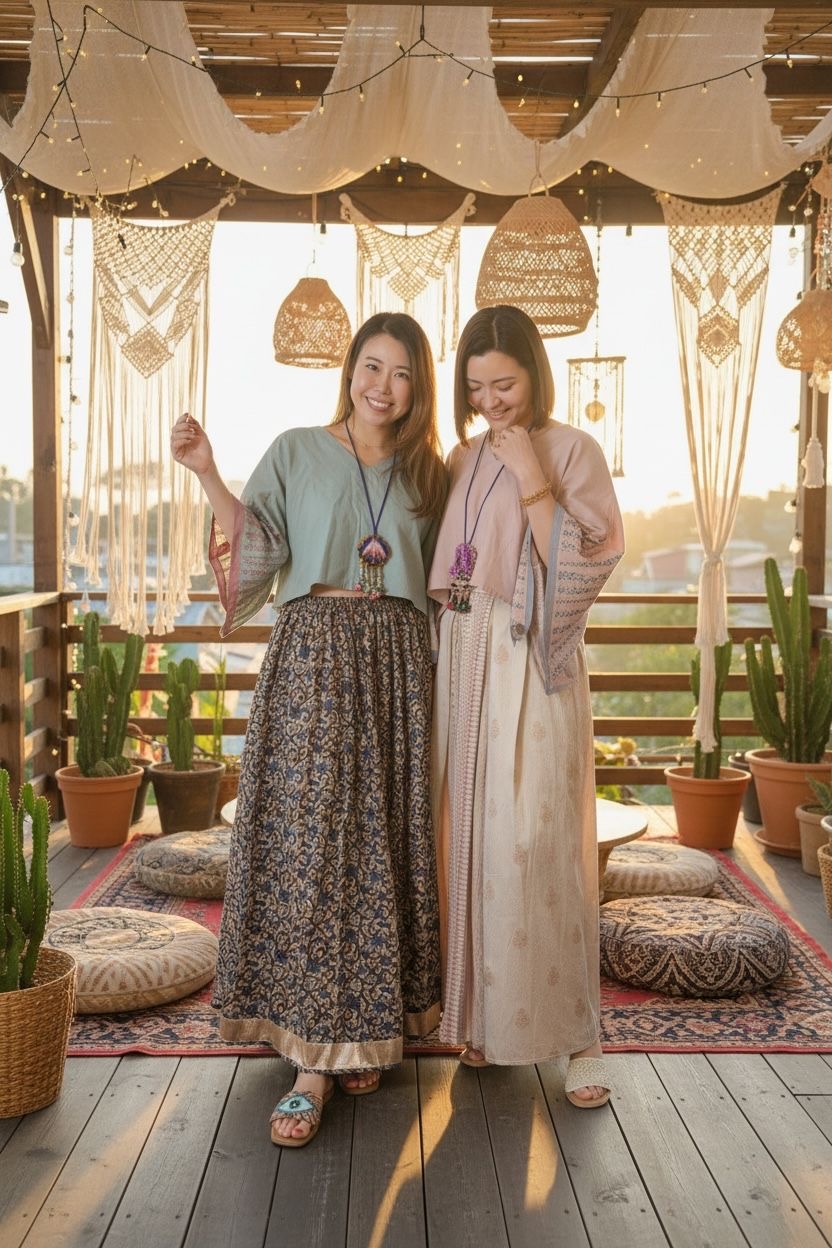 Sakura Pink Skirt 39" #1099