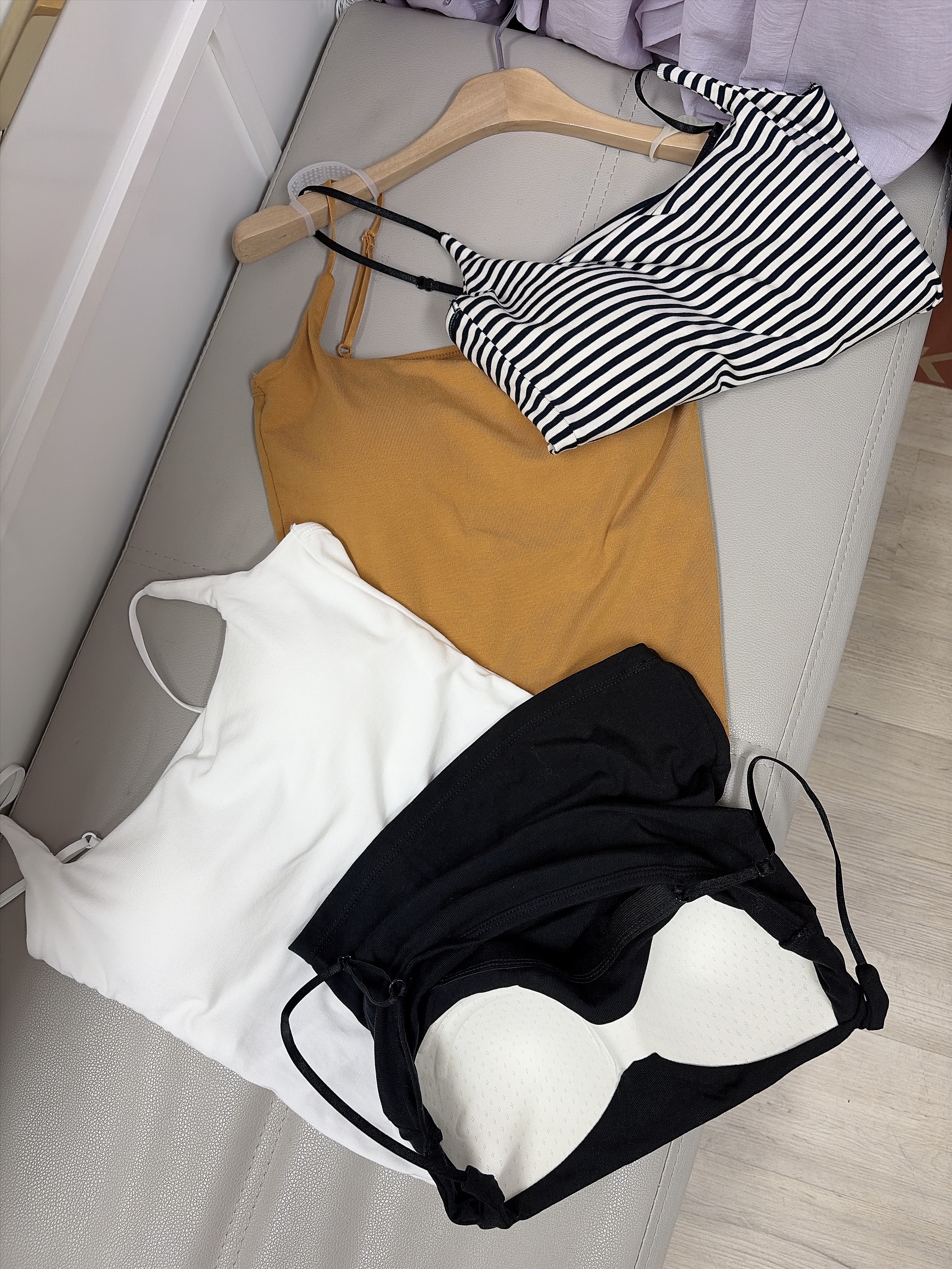 棉感bra top