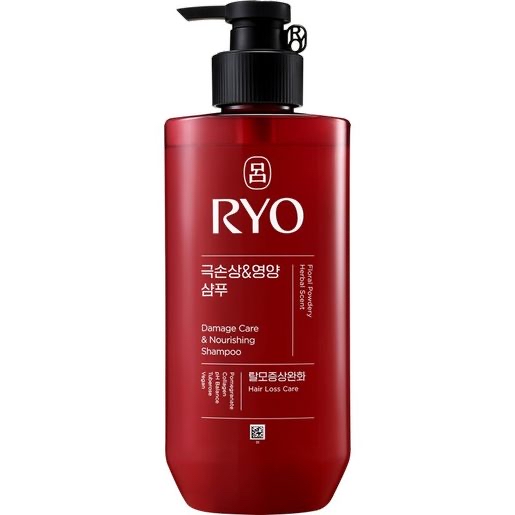 韓國 RYO 呂修護洗髮液480ml（紅色受損髮質適用）
