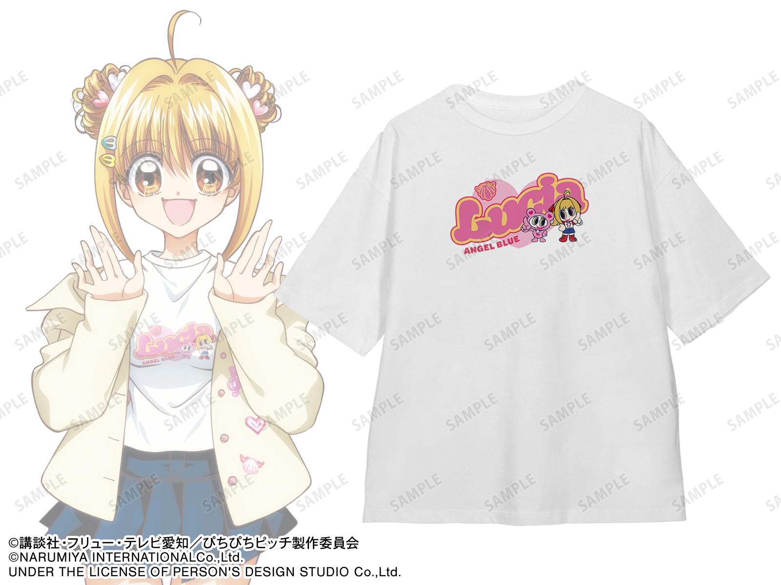 《Pre-Order》ANGEL BLUE Tee｜唱K小魚仙 Pichi Pichi Pitch X ANGEL BLUE (26PP14-P)