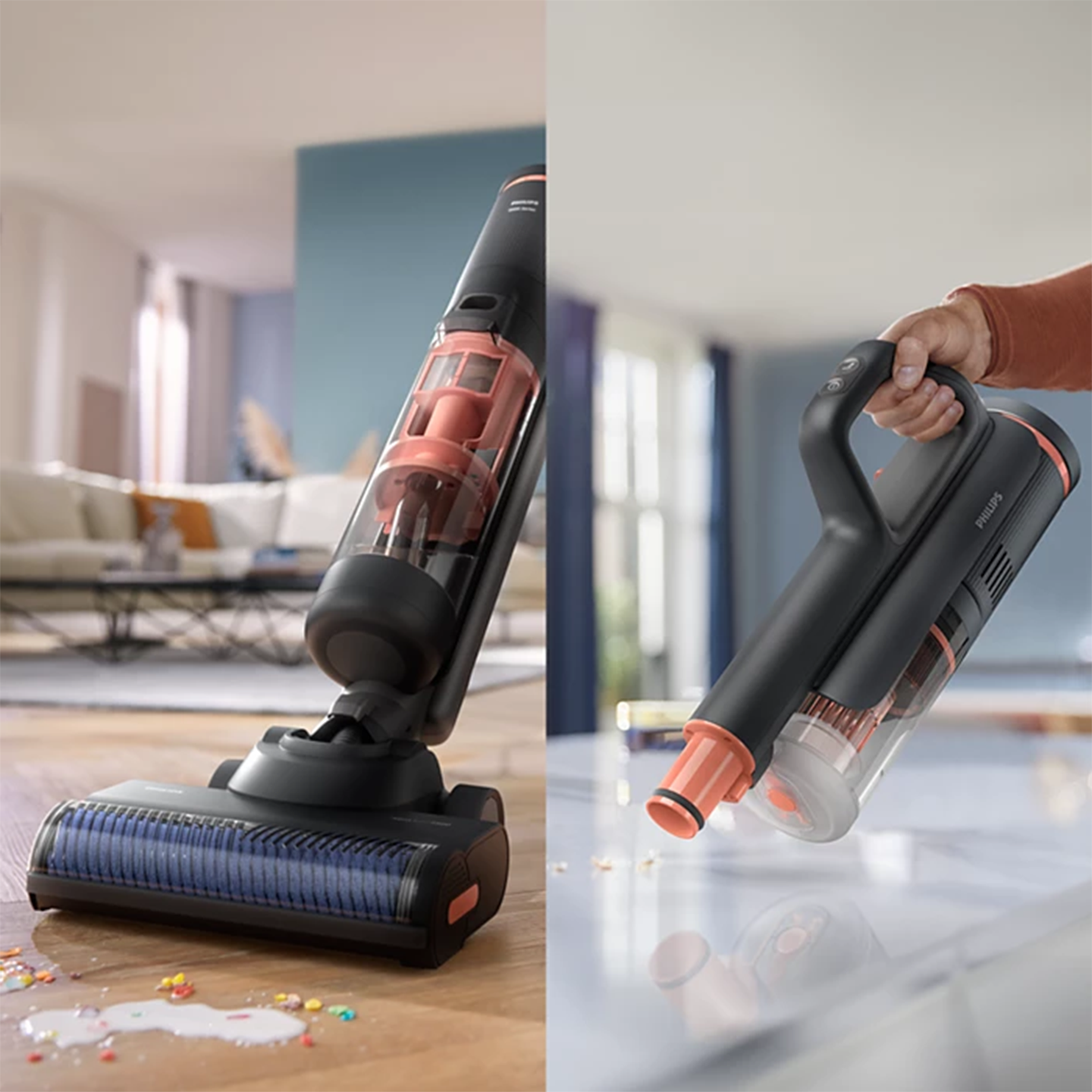 Philips 6000 Series AquaTrio Cordless Vacuum & Wash (XW6264/11)