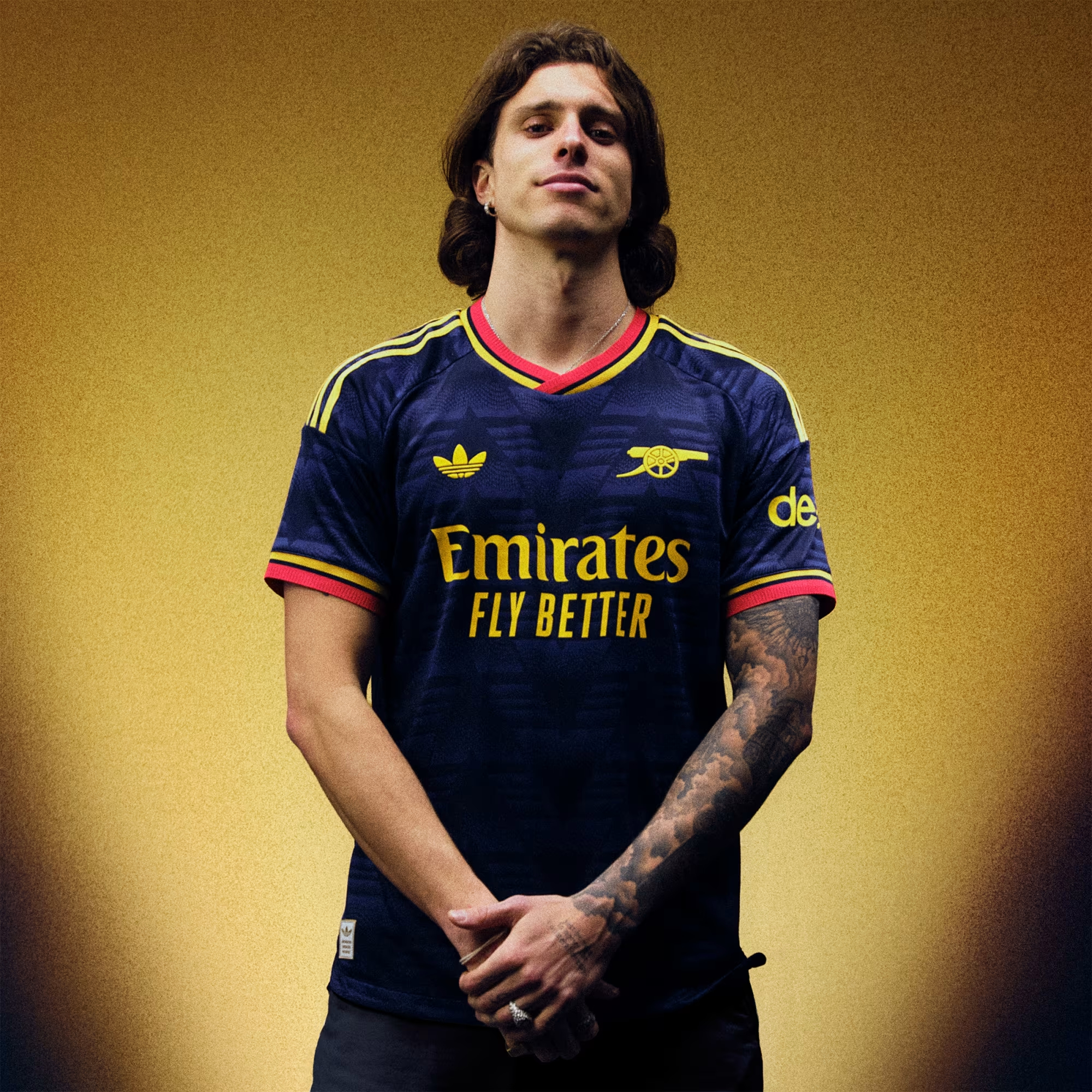 🍌重溫經典香蕉傳奇 Adidas Arsenal 阿仙奴 2026-27 作客 Authentic 球員版球衣 (可加印字章) JZ3161