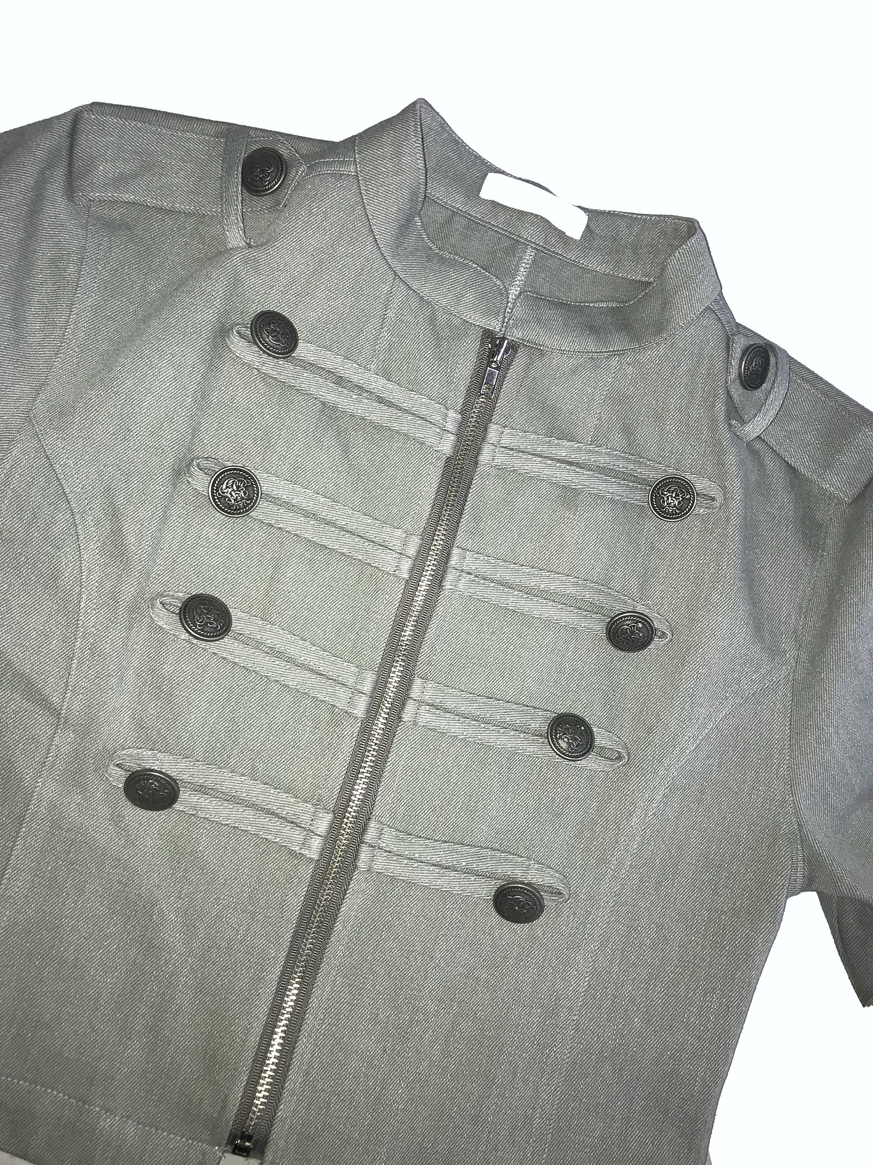 Vintage Zip Front Cropped Jacket