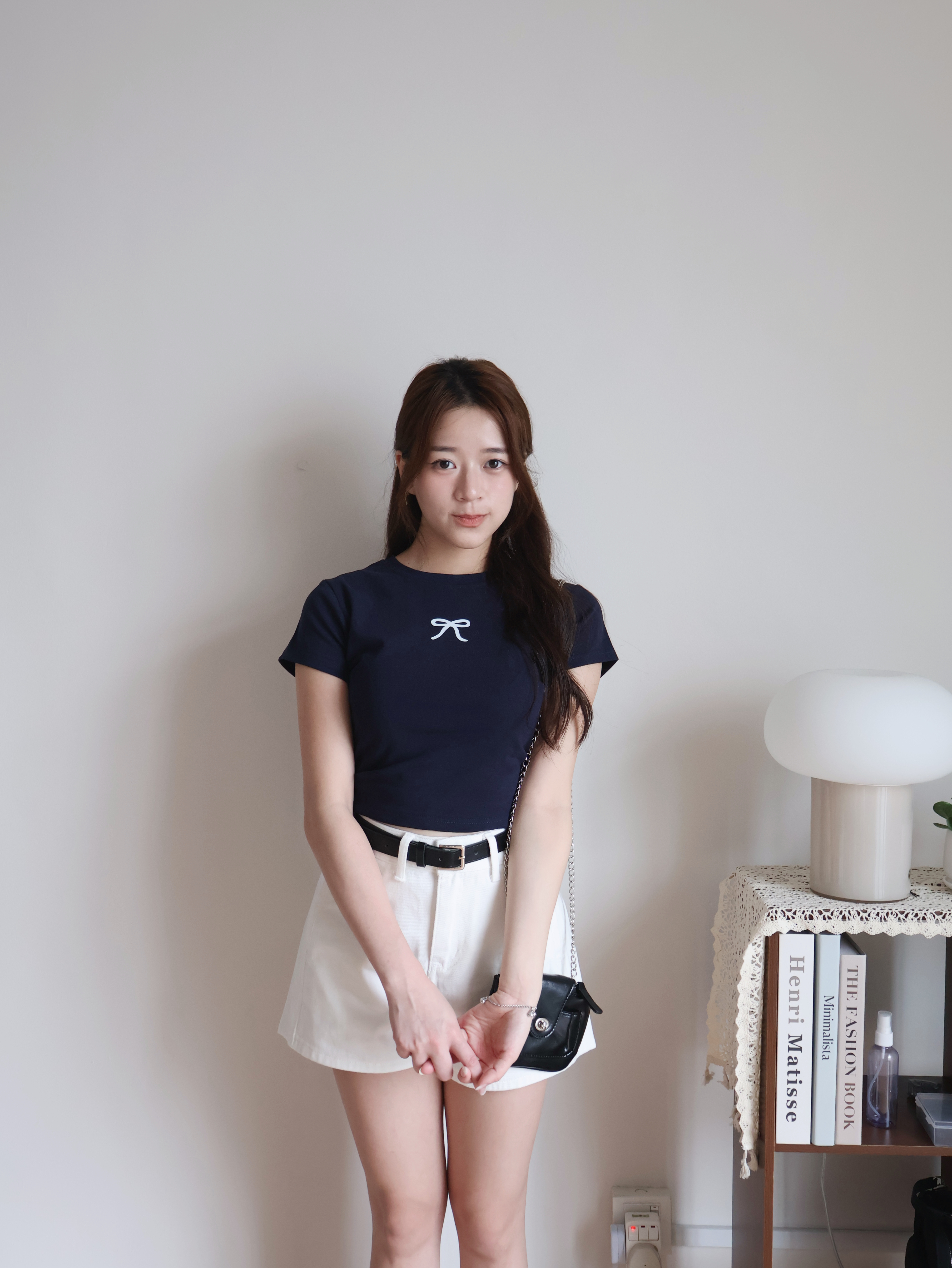 Nabi Cropped Top | Navy