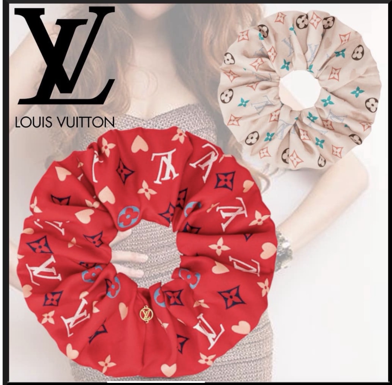 LOUIS VUITTON 經典圖案髮圈
