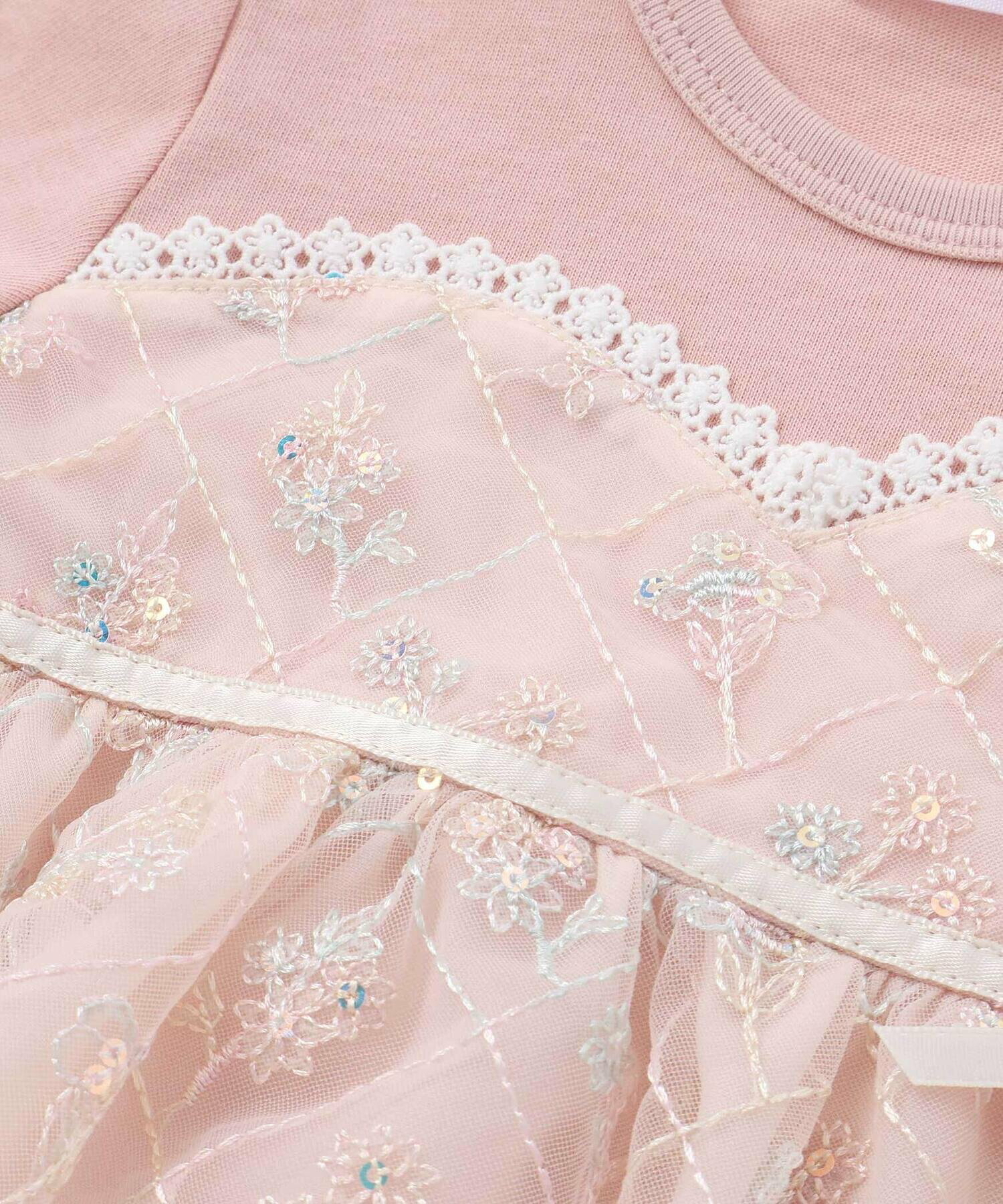 🇯🇵預訂 日本直送🇯🇵Slap Slip Baby兩色胸衣式花卉薄紗短袖包屁裙