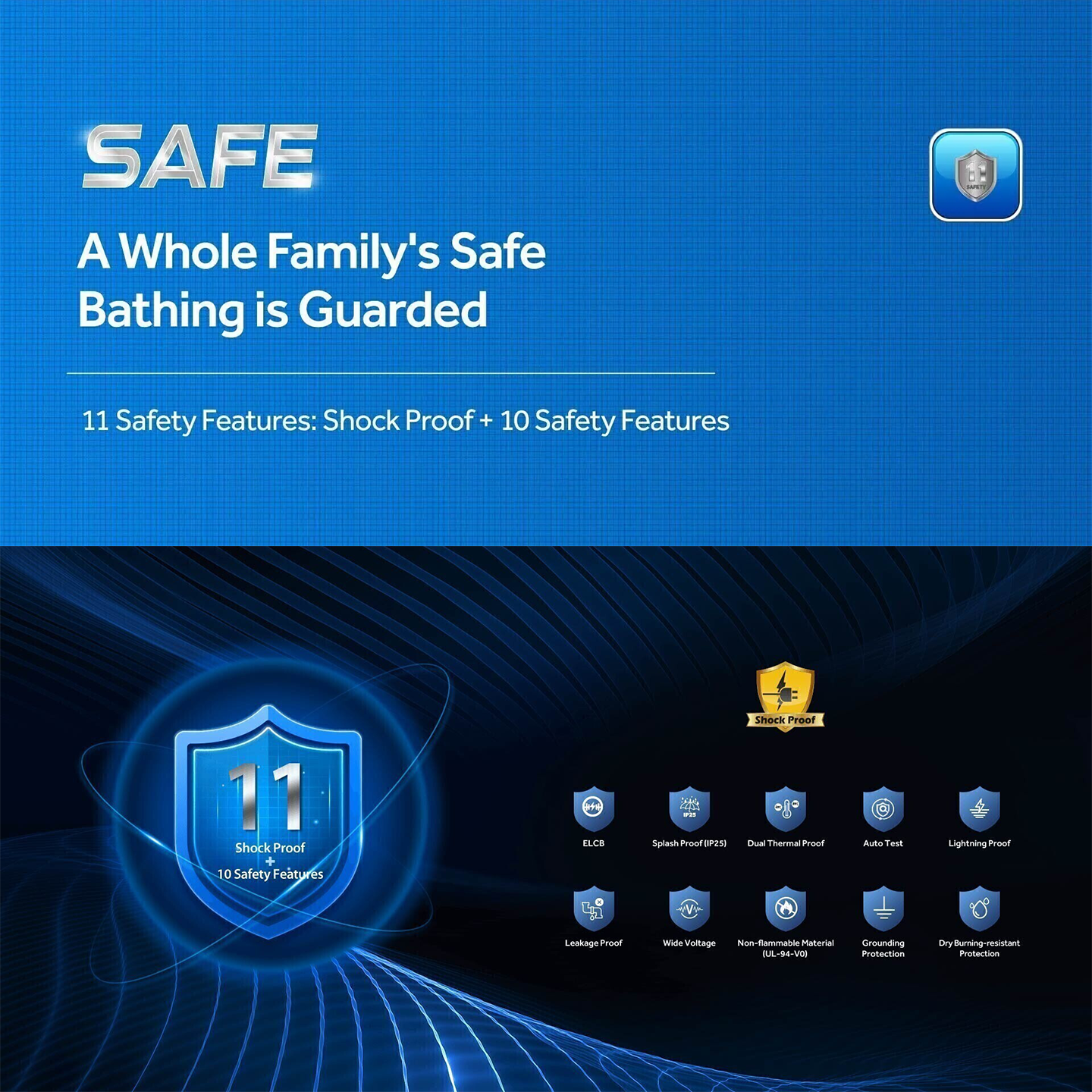 Haier 3.8kW DC Pump Water Heater Gold (EI38M-BP1WO)