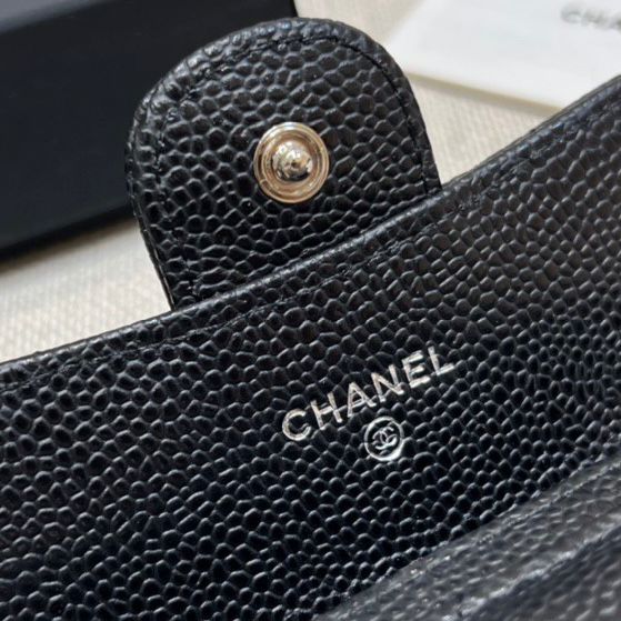 附贈黑色收納袋仔🟥BB00410🟥 CHANEL 專櫃贈品真皮銀包