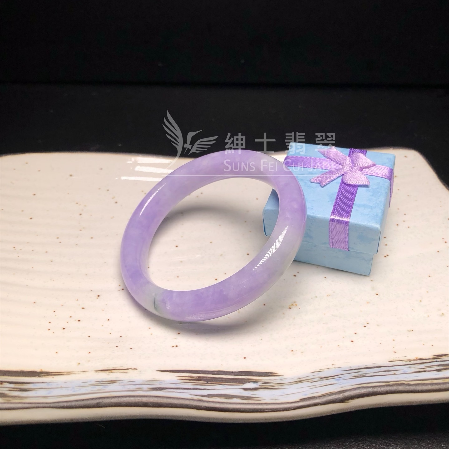 木那藍紫飄花福鐲54.5mm C06160