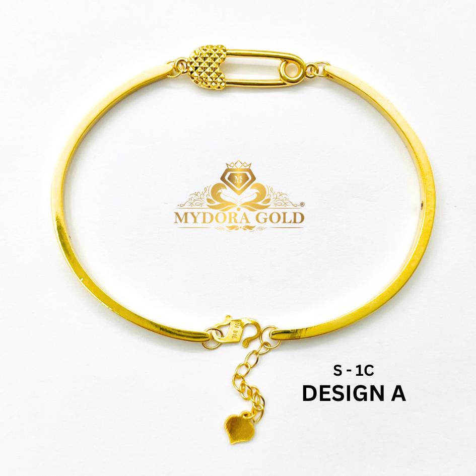 MYDORA Gelang Fashion Safety Pin Series l EMAS 916/22K