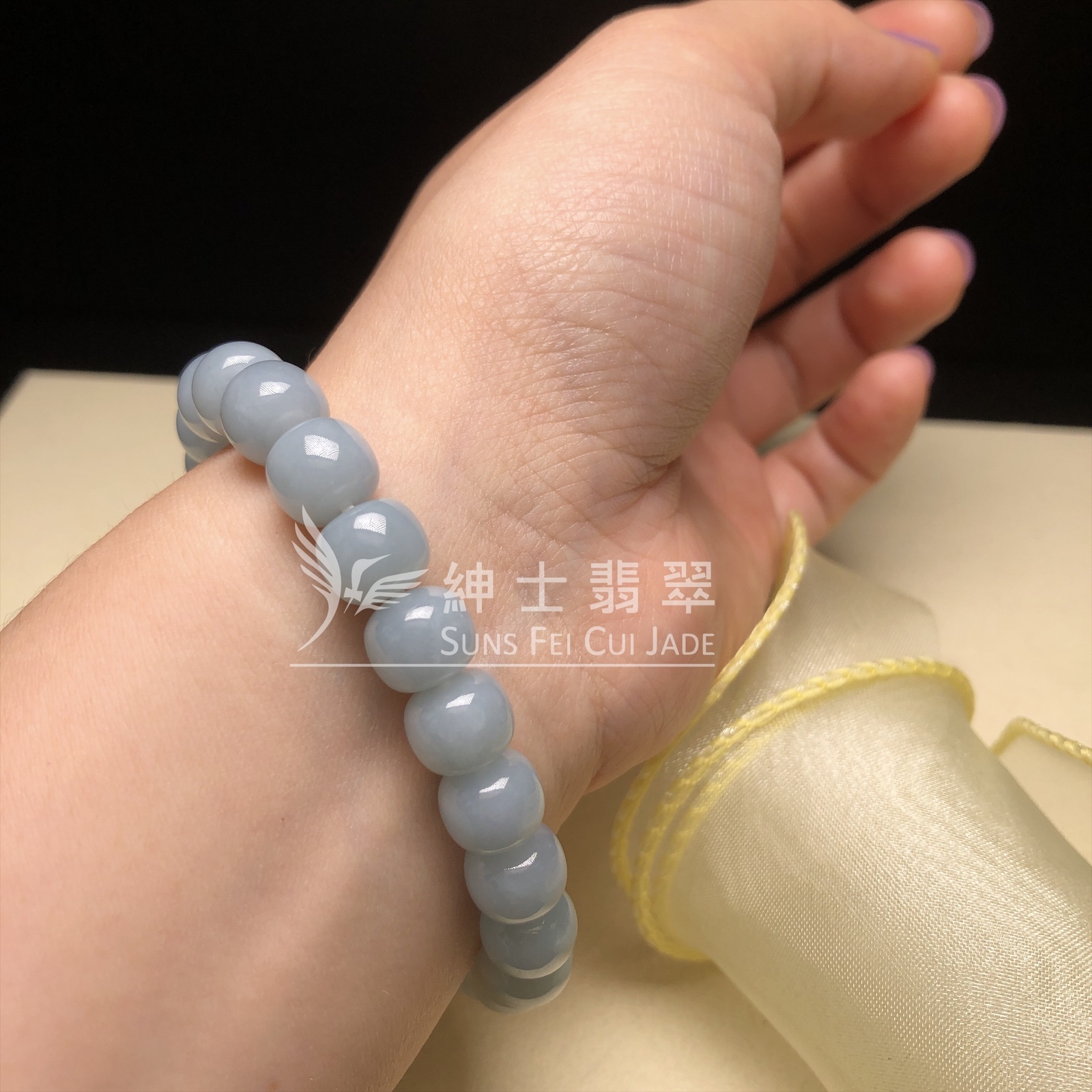 天藍桶珠手串  CA00520