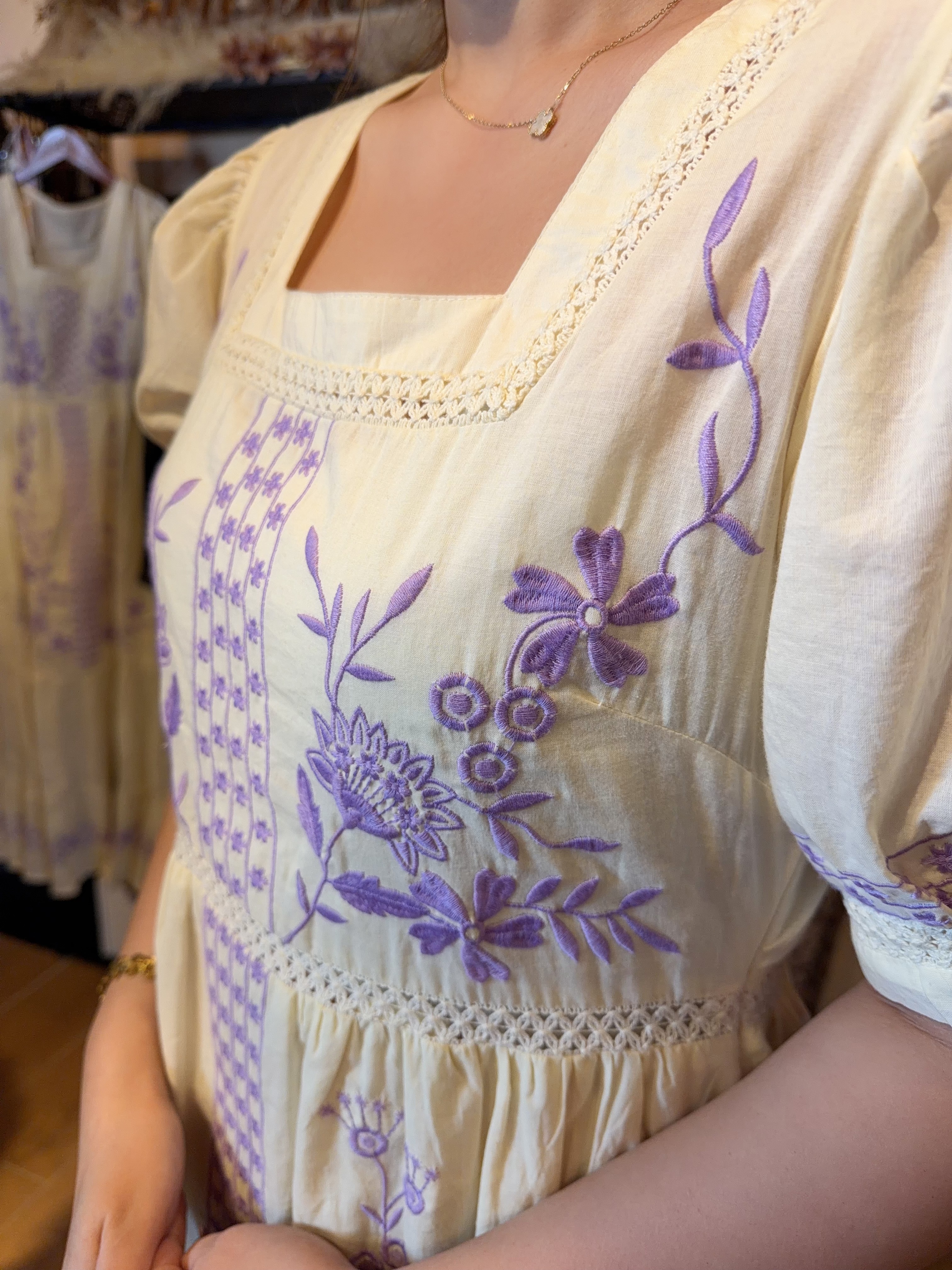 White Princess Emb Pure Cotton OP #1430