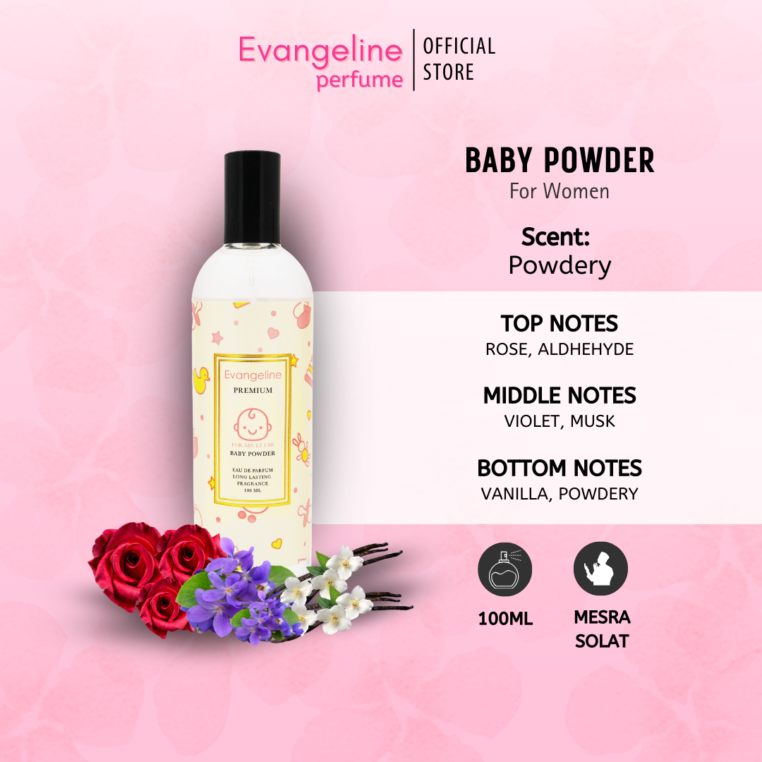 Evangeline Perfume - Baby Powder 100ml