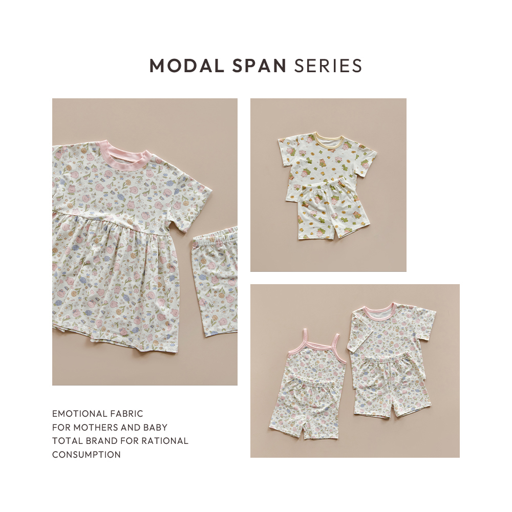 26S/S DTD夏日花草派對系列-莫代爾彈力吊帶上下套裝