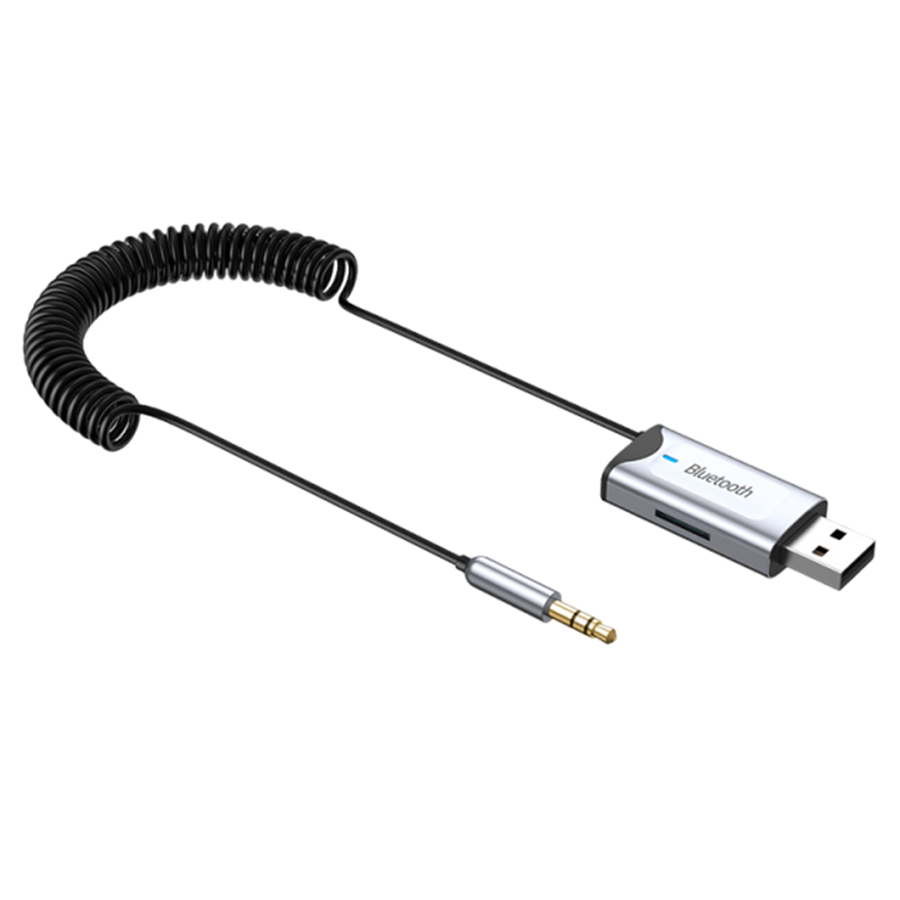 新款車載藍牙接收器 AUX適配器音樂播放器 PC6526