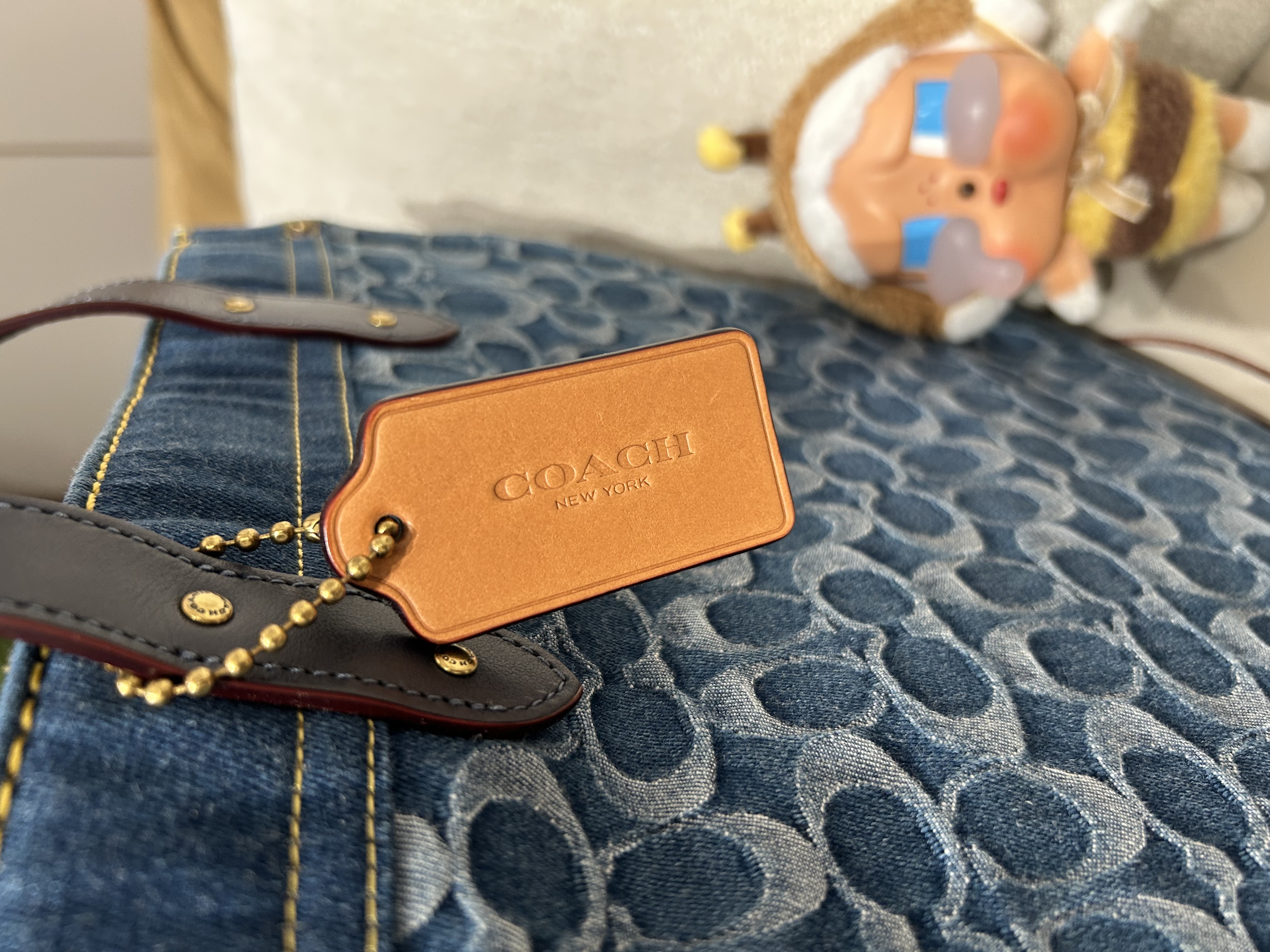 Coach Denim 2Way Tote Bag 100%Authentic, 95%New 