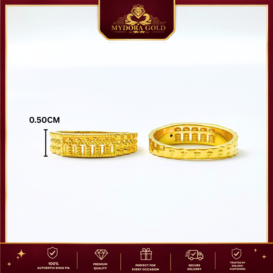 MYDORA EMAS 916 Cincin Sempoa Lexendra (5G) l EMAS 916/22K