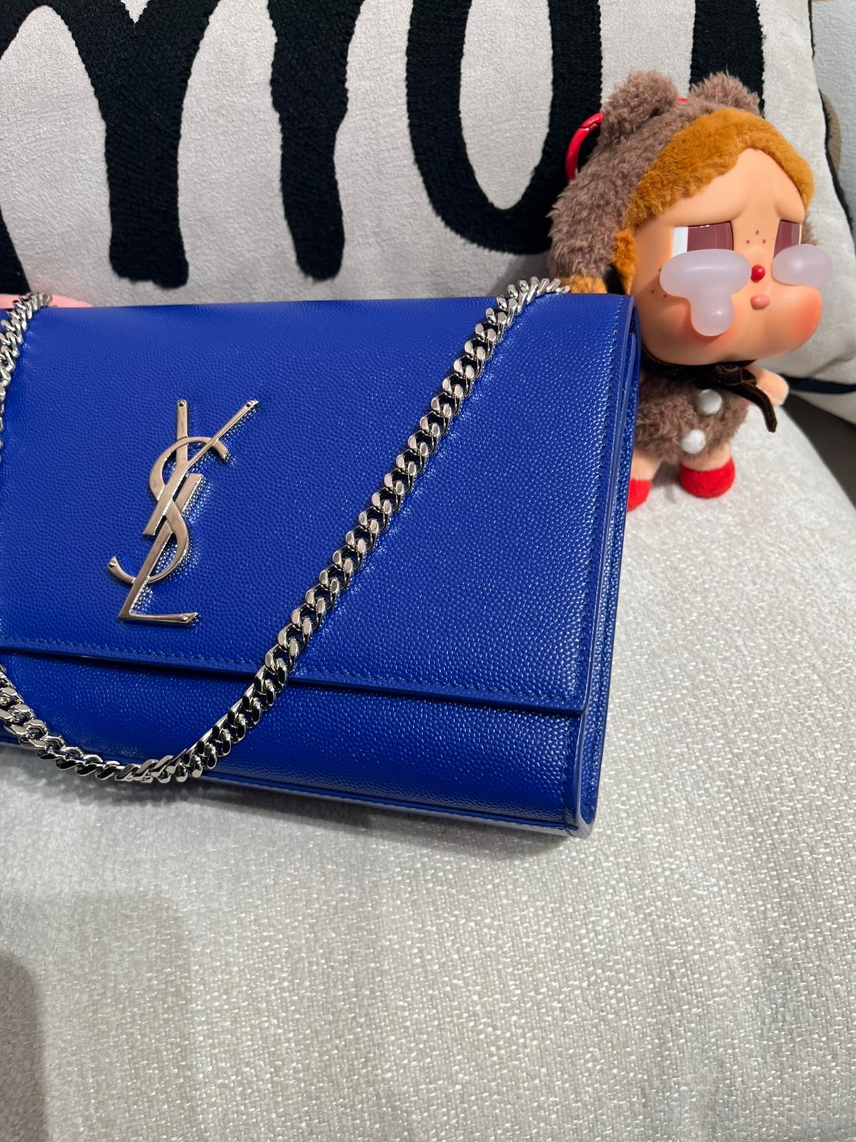 YSL Kate Medium In Grain De POUDRE Embossed Leather 100%Authentic,98%new✅Dust bag