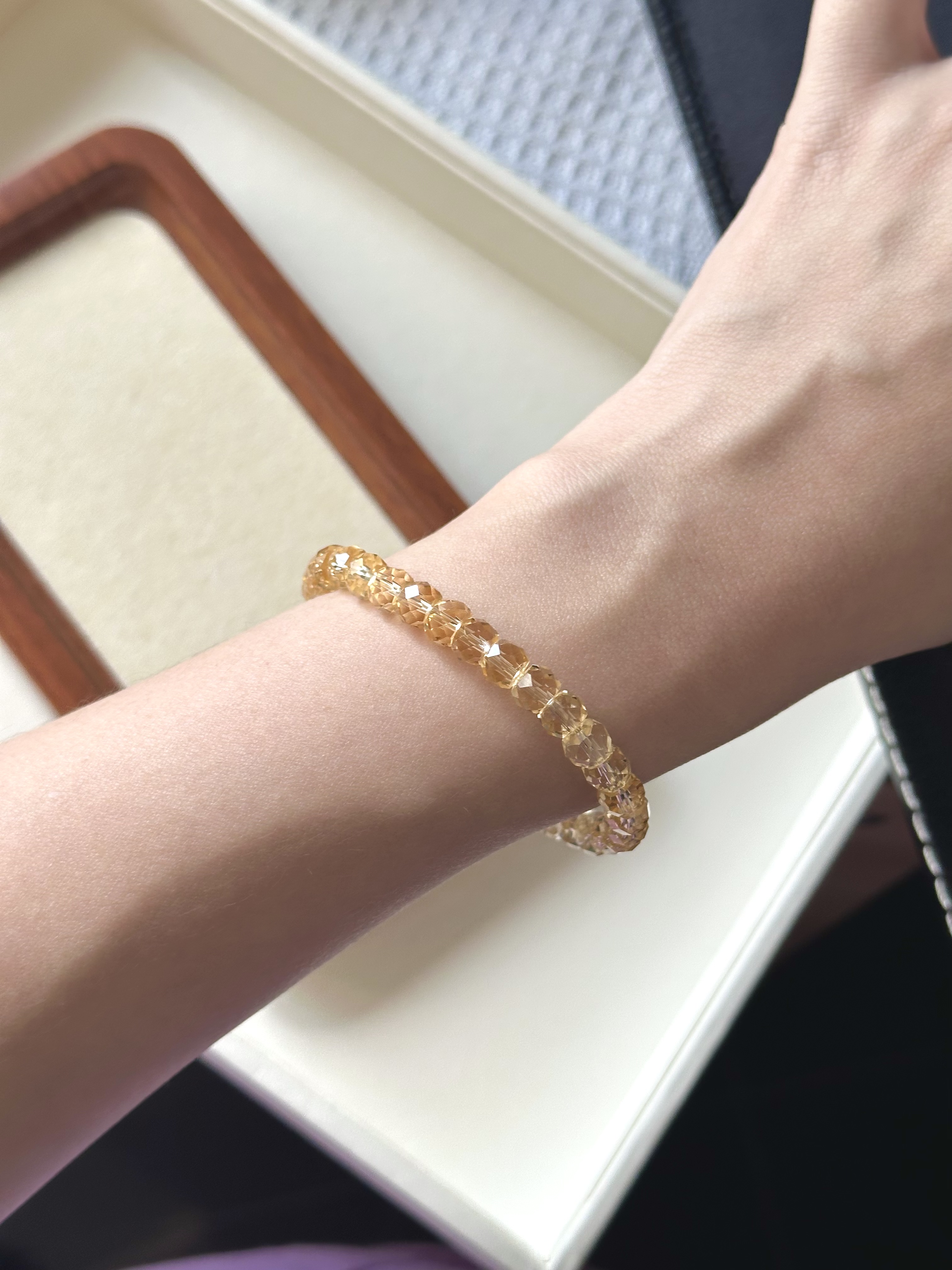 Faceted Citrine 刻面黄水晶 6.6mm