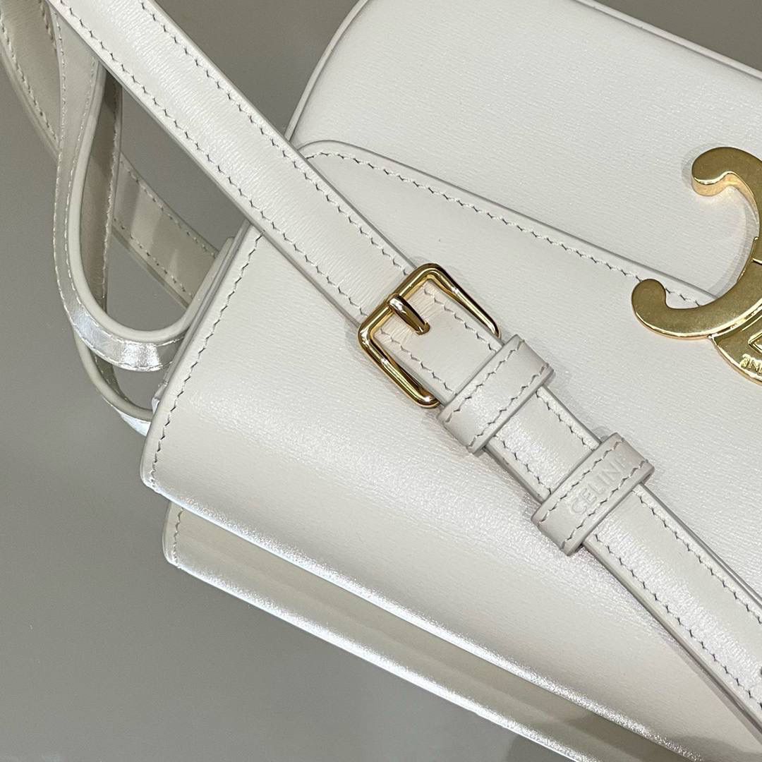 🔥大货实拍图 𝗖𝗘𝗟𝗜𝗡𝗘 ♥ 𝗧𝗥𝗜𝗢𝗠𝗣𝗛𝗘 𝗦𝗛𝗢𝗨𝗟𝗗𝗘𝗥 𝗕𝗔𝗚 型号：194143 尺寸：20*10*4cm