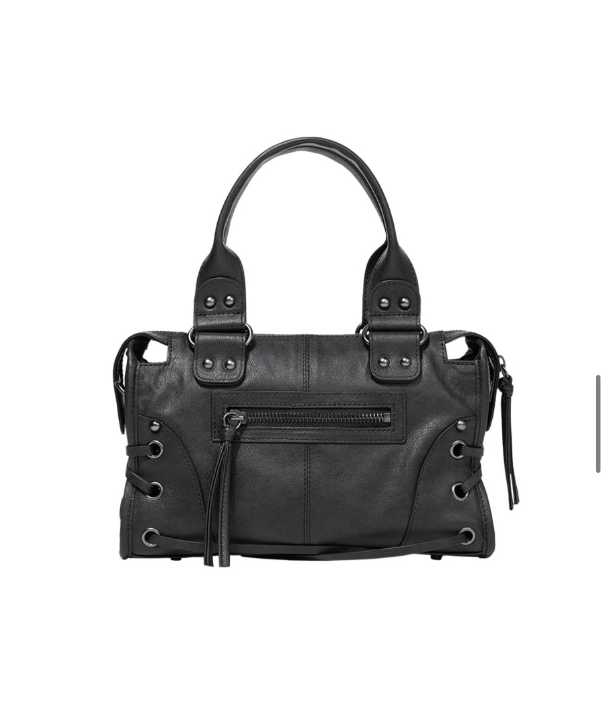 Fancyclub BELTED WASHING LEATHER MINI BAG (BLACK) F26QE991