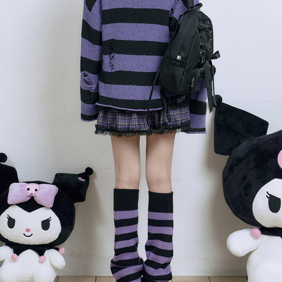 Venhit x Kuromi Shirred Frill Skirt