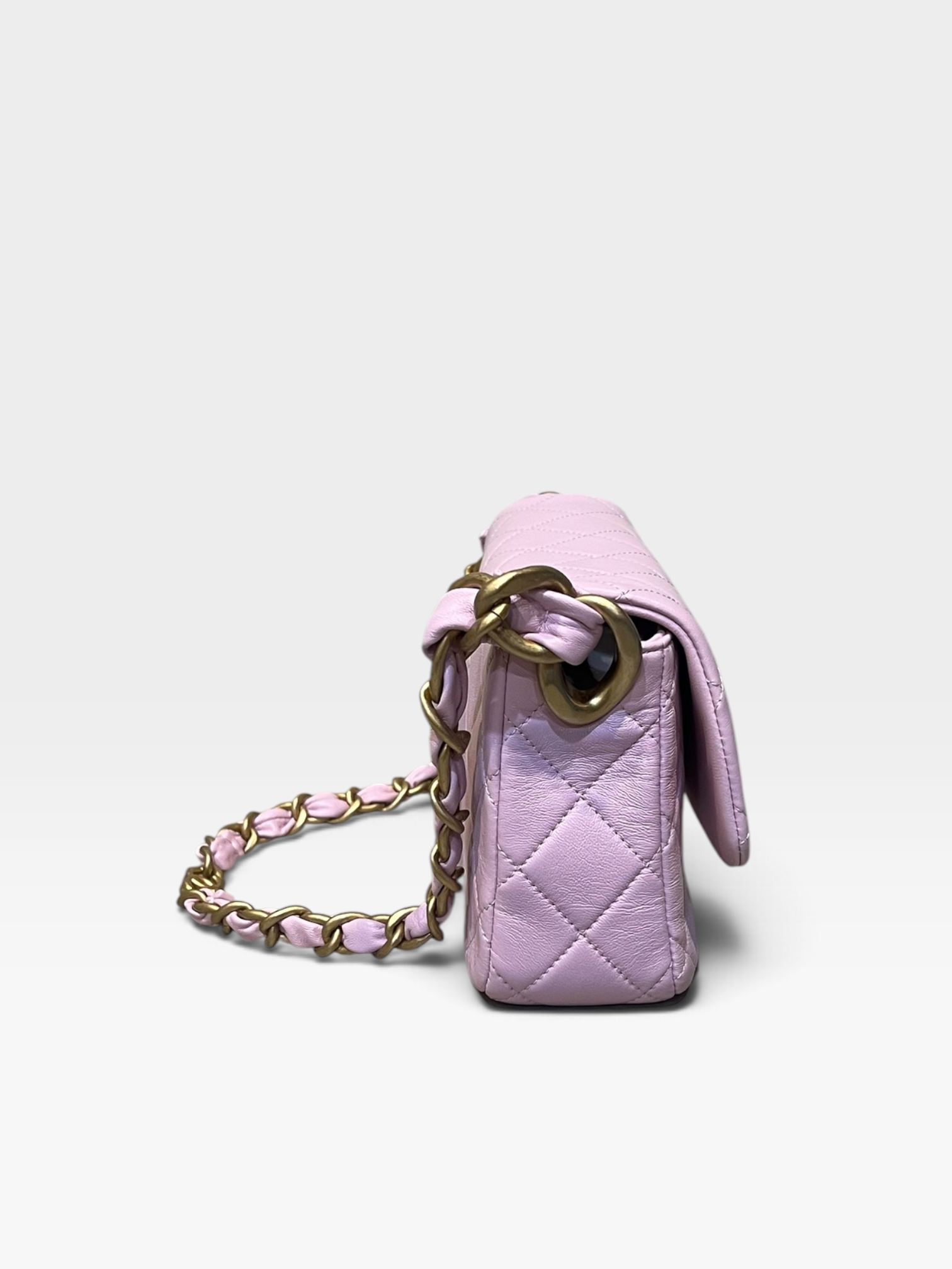 Pre-Owned Chanel Pink Quilted Calfskin/K9903