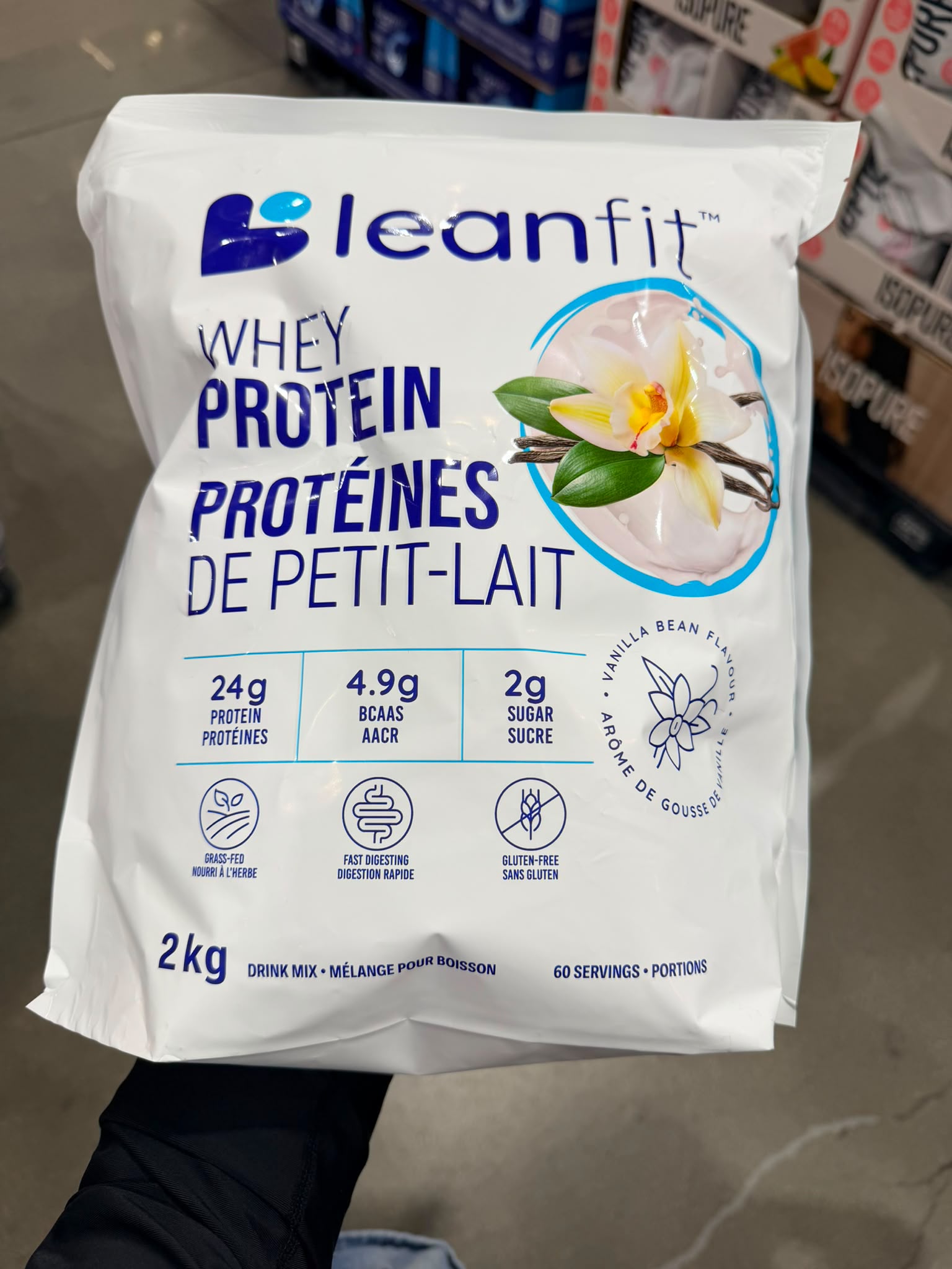 加拿大Costco 直送 │Leanfit  乳清蛋白粉（2公斤大包裝）
