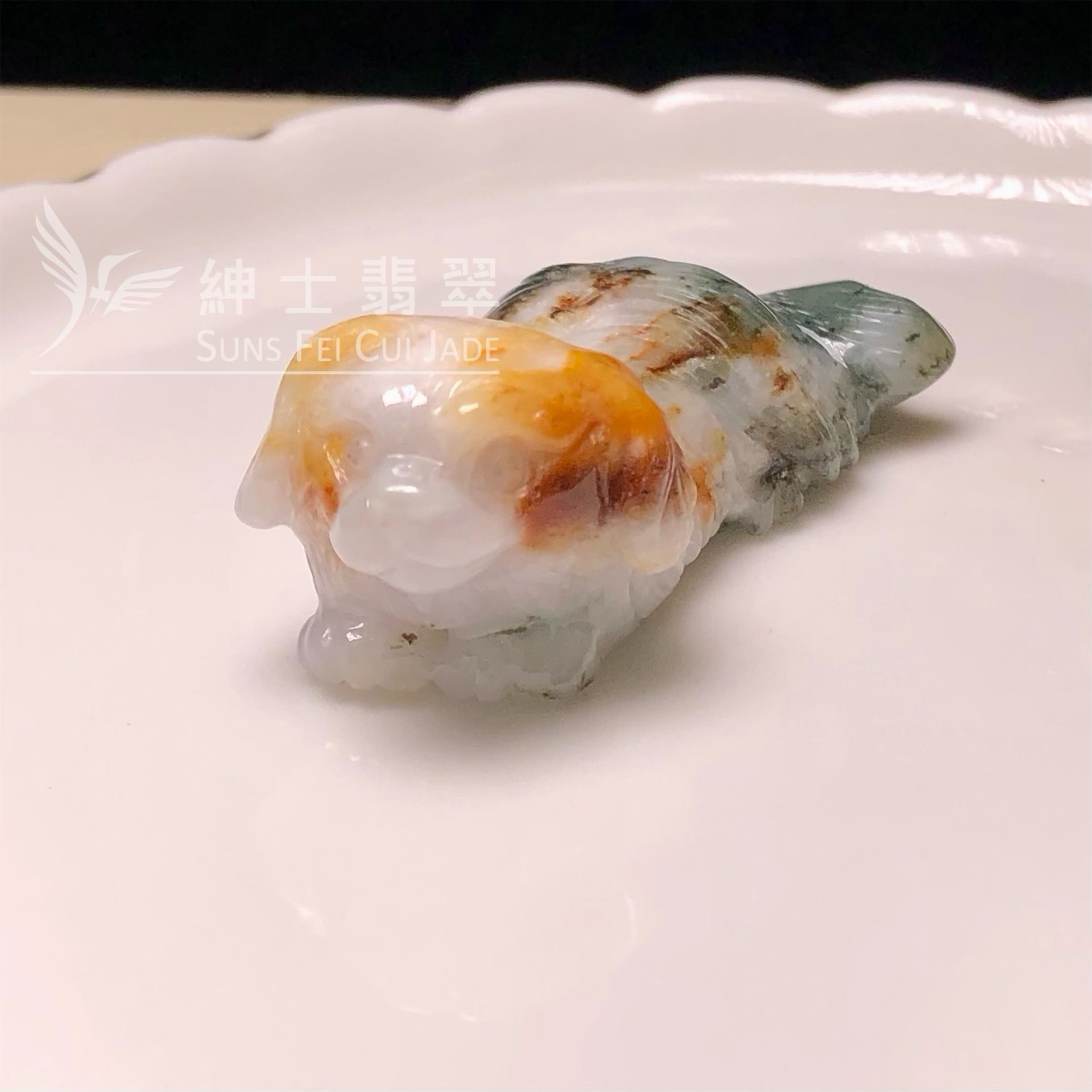 E00215 翡翠小狗擺件 