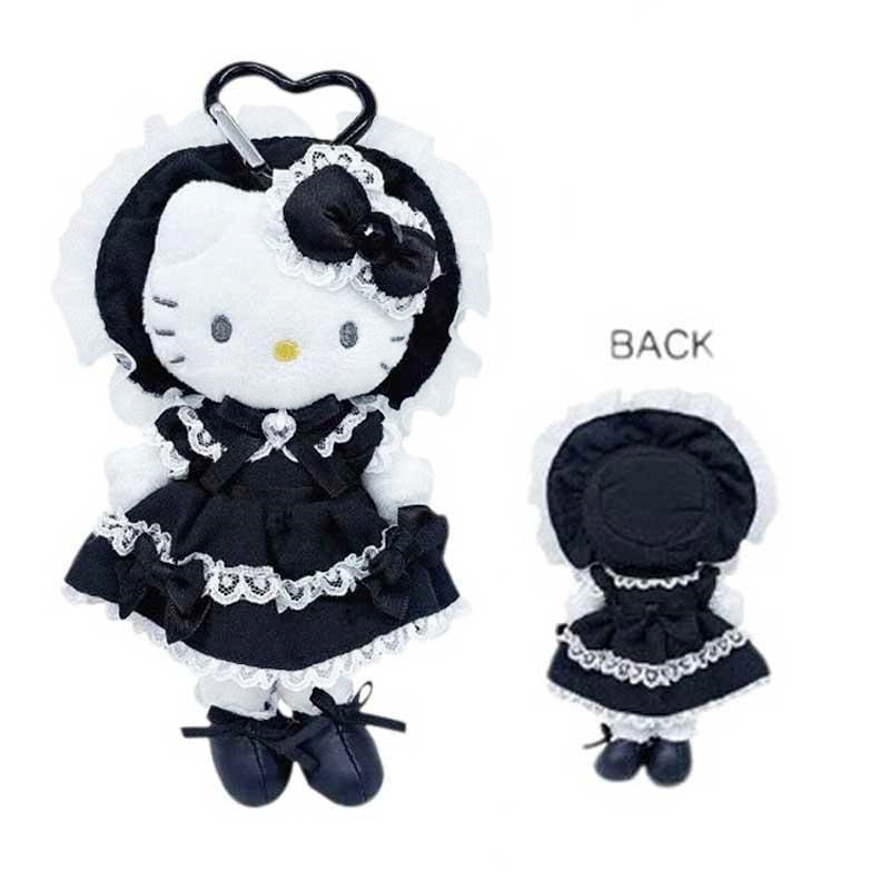 現貨｜Sanrio Hello Kitty 長腿 Lolita 日版 毛公仔 吊飾 掛件 連心形扣 (KT55-12)