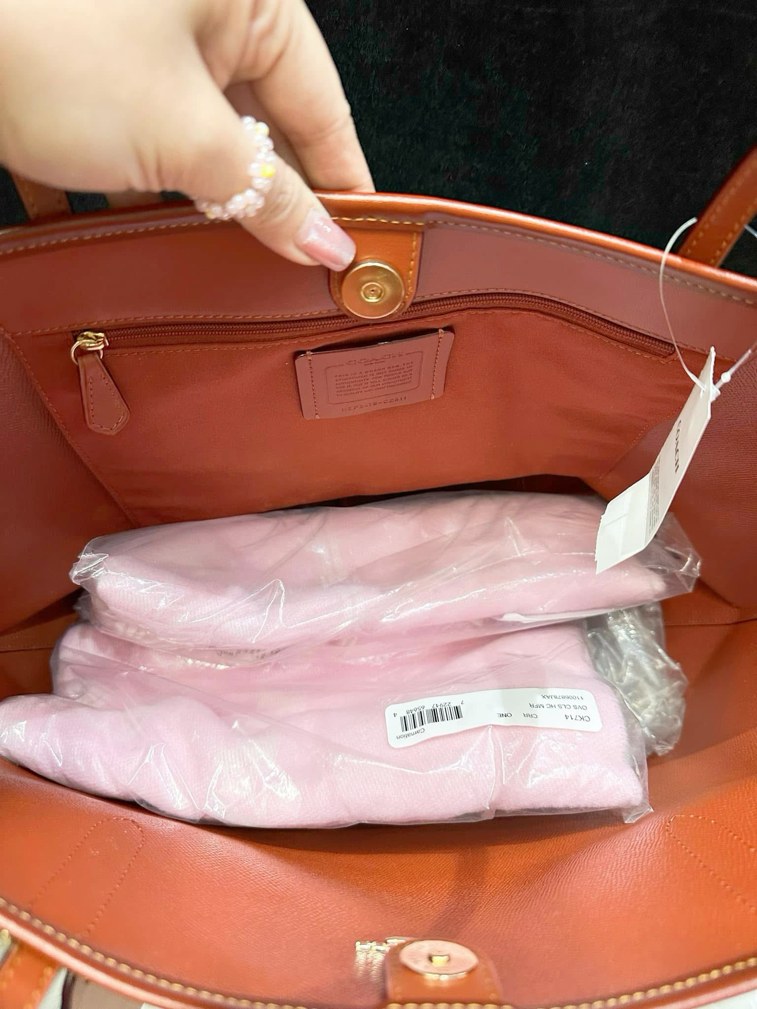 Coach City tote dinosaur