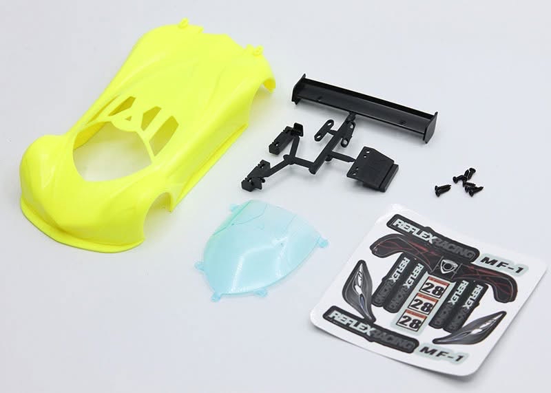 Pre-Order Reflex Racing MF-1 ABS Plastic Body Set (Yellow)