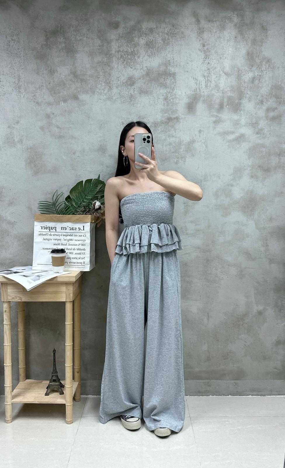 L30 ruffle top+ 休閑褲
