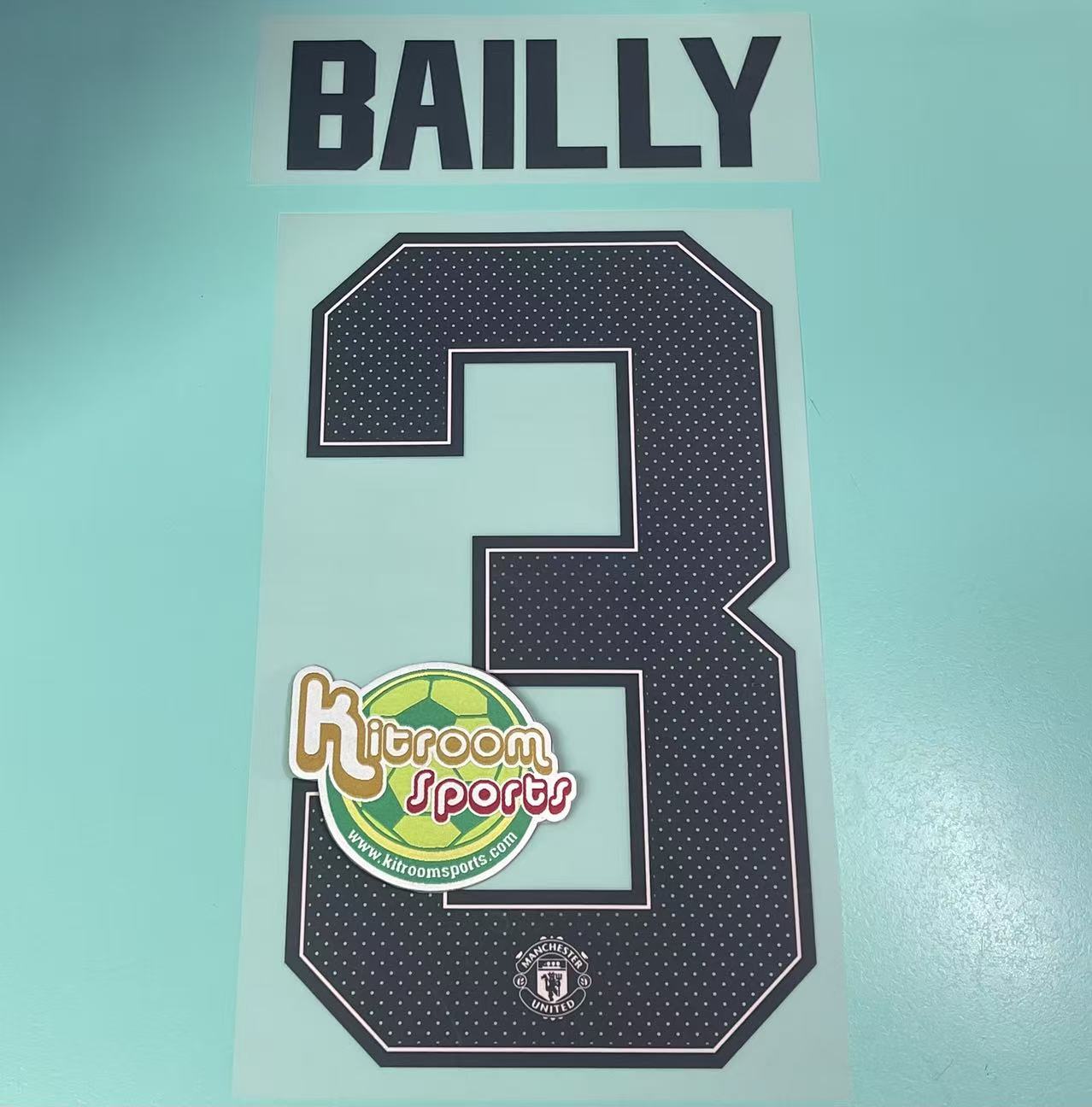 2018-19 Manchester United Away UCL Nameset #3 BAILLY