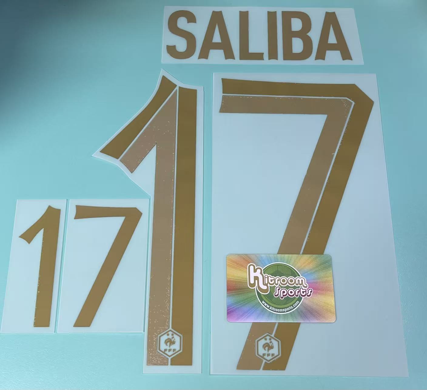 2022 France Home Nameset #17 Saliba