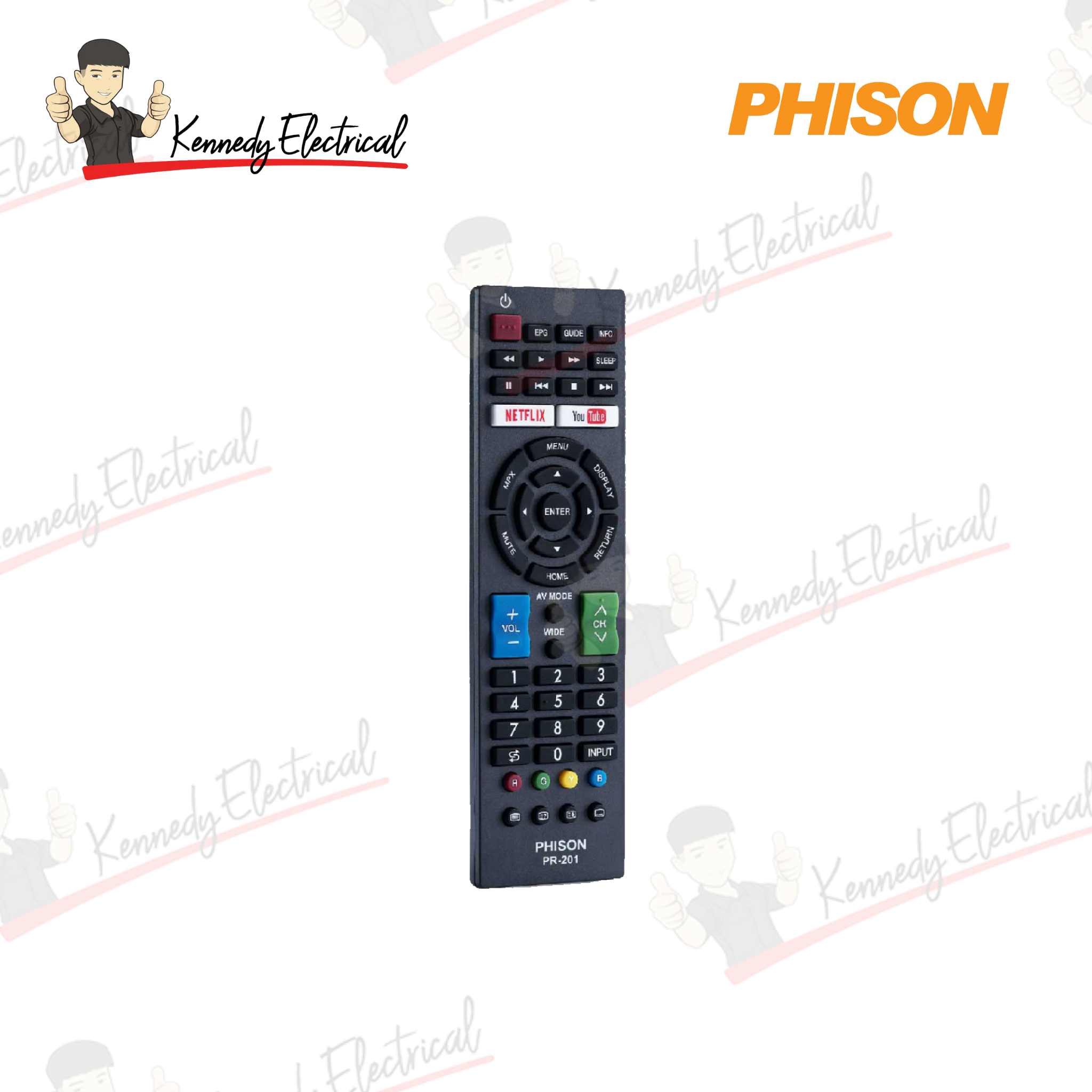Phison TV Remote Control For Sharp PR-201