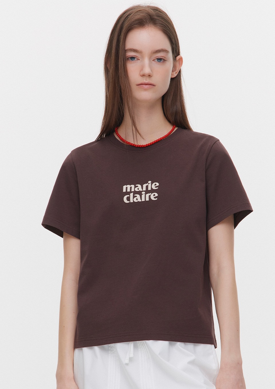 Marie Claire Basic Logo Tee