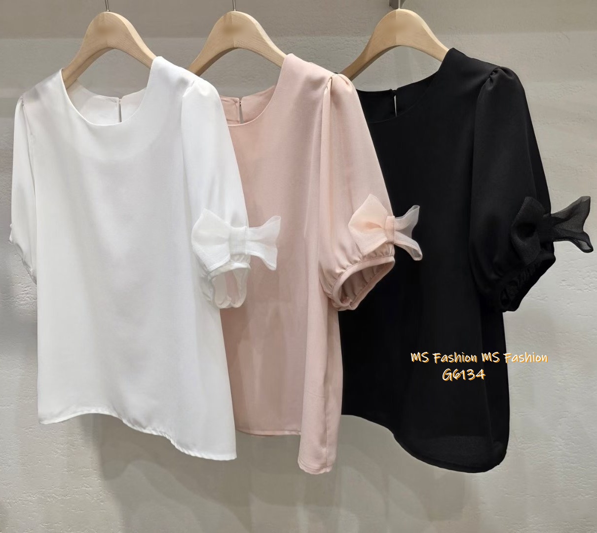 G6134 韓國🇰🇷靚料蝴蝶袖top