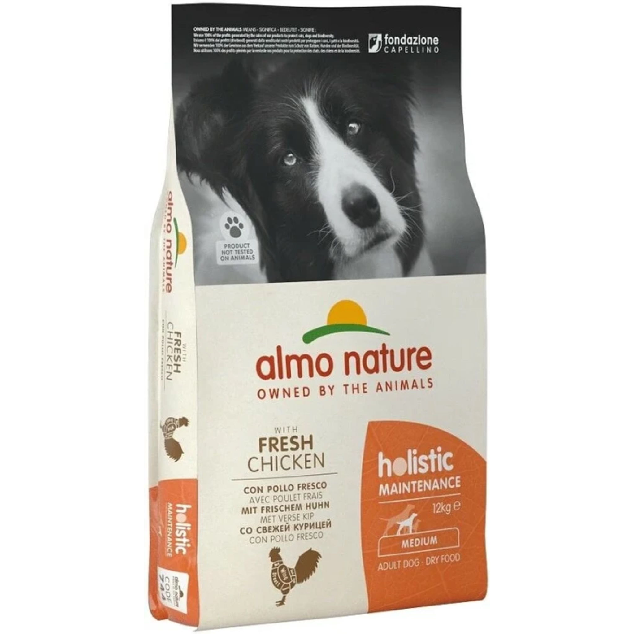 Almo Nature Holistic 中型犬 | 雞肉 狗乾糧 12Kg
