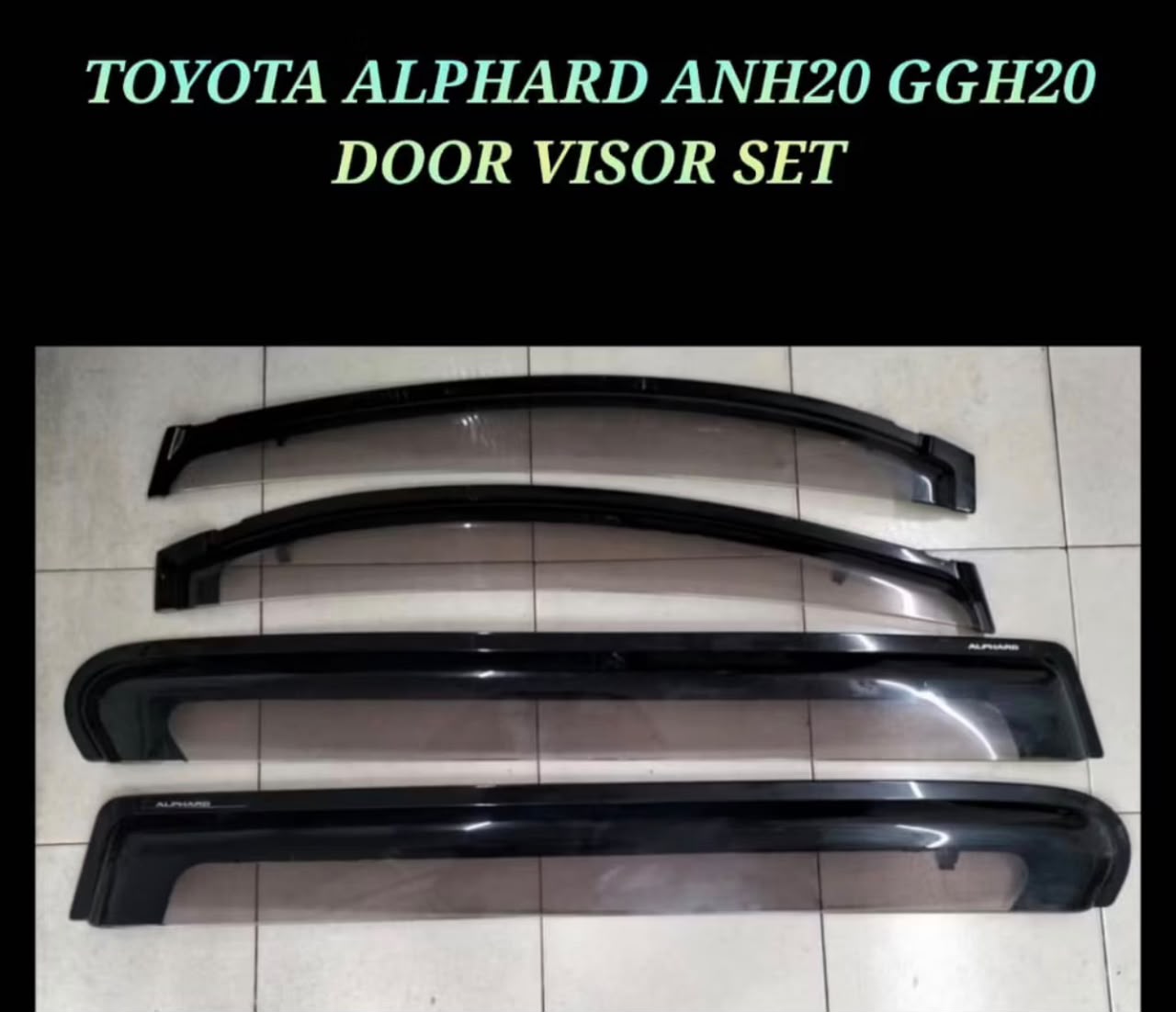 TOYOTA ANH20 DOOR VISOR / ANH20-EXA-3076-PM 